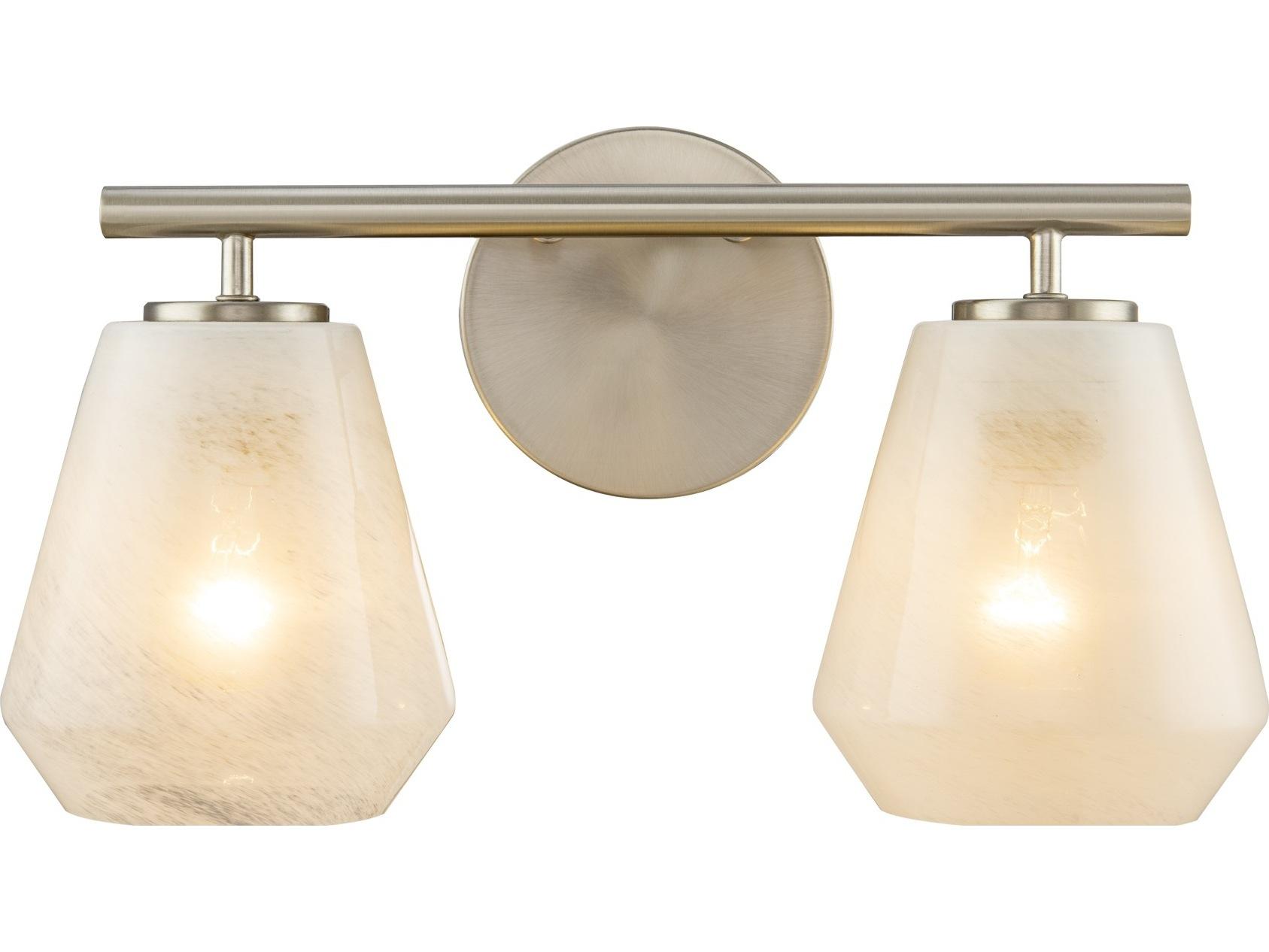 Artcraft Brooke 2-Light Brushed Nickel Vanity Light