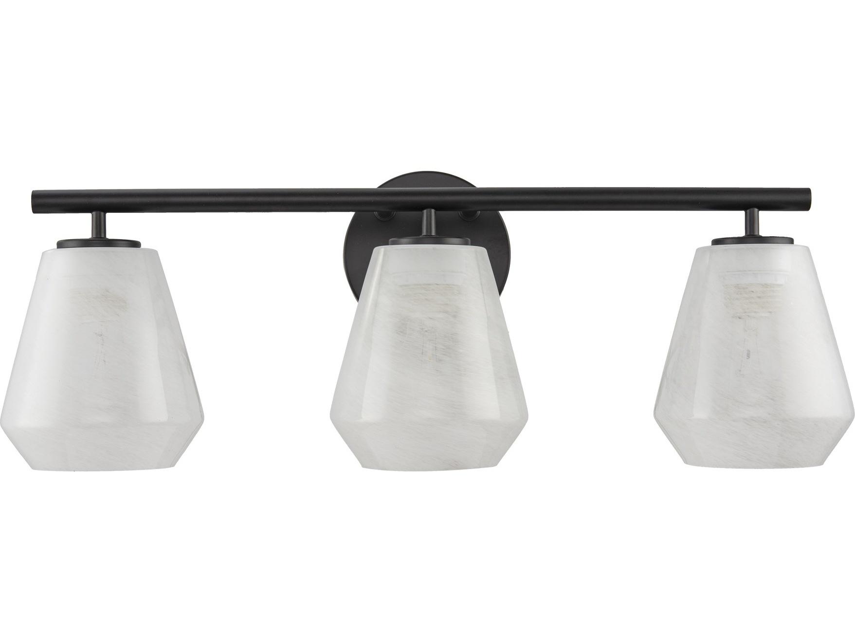 Artcraft Brooke 3-Light Black Vanity Light