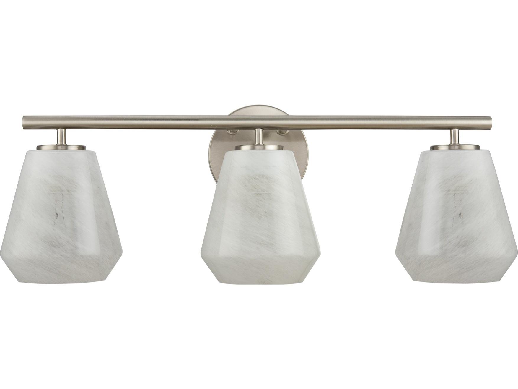 Artcraft Brooke 3-Light Brushed Nickel Vanity Light