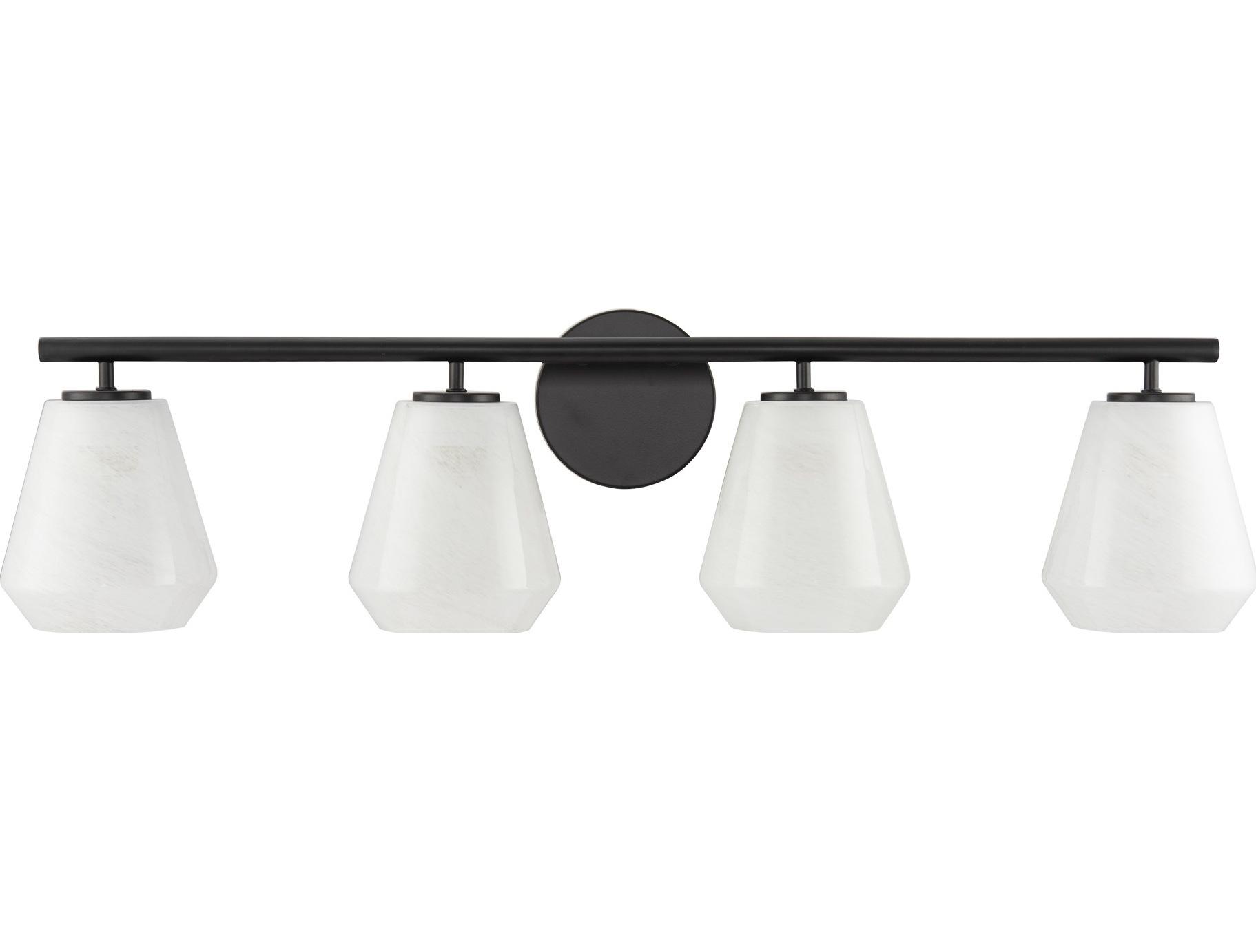 Artcraft Brooke 4-Light Black Vanity Light