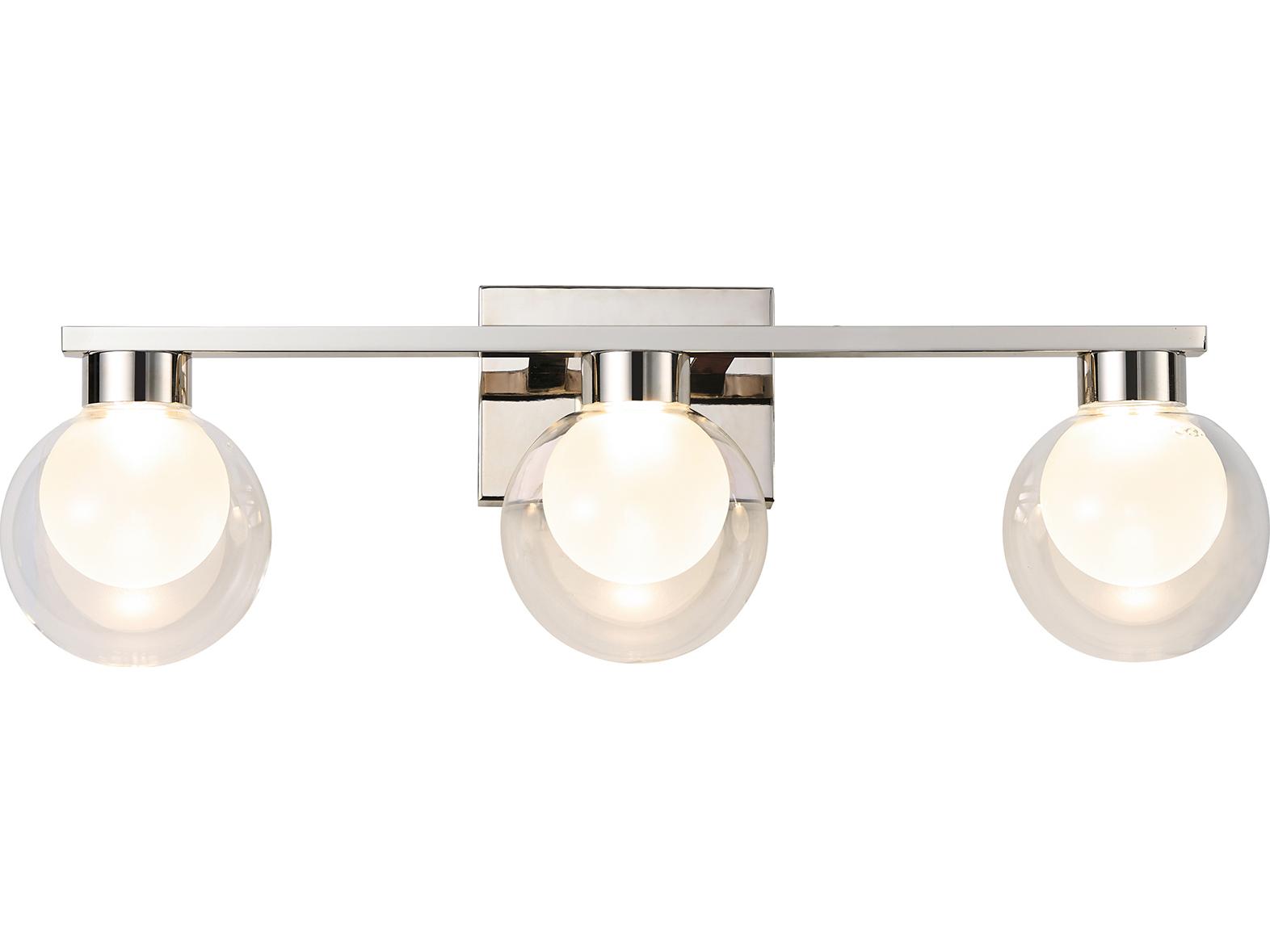 Artcraft Colton 3-Light Chrome Vanity Light