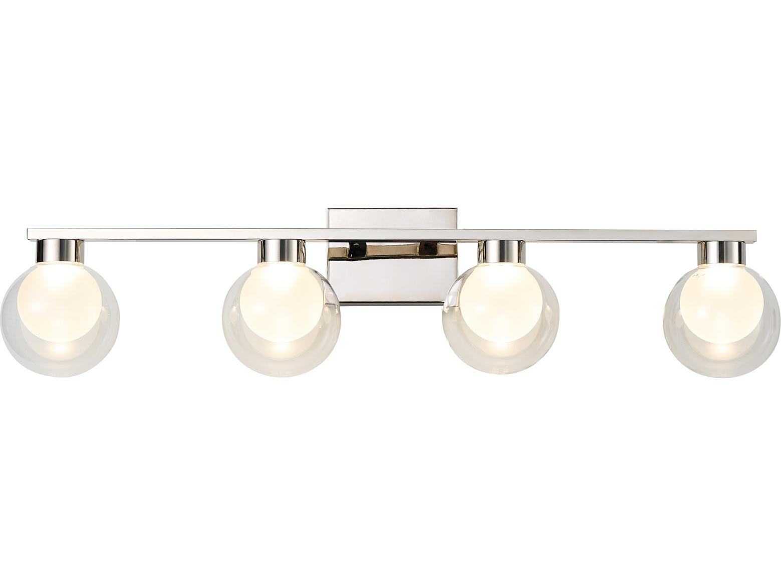 Artcraft Colton 4-Light Chrome Vanity Light