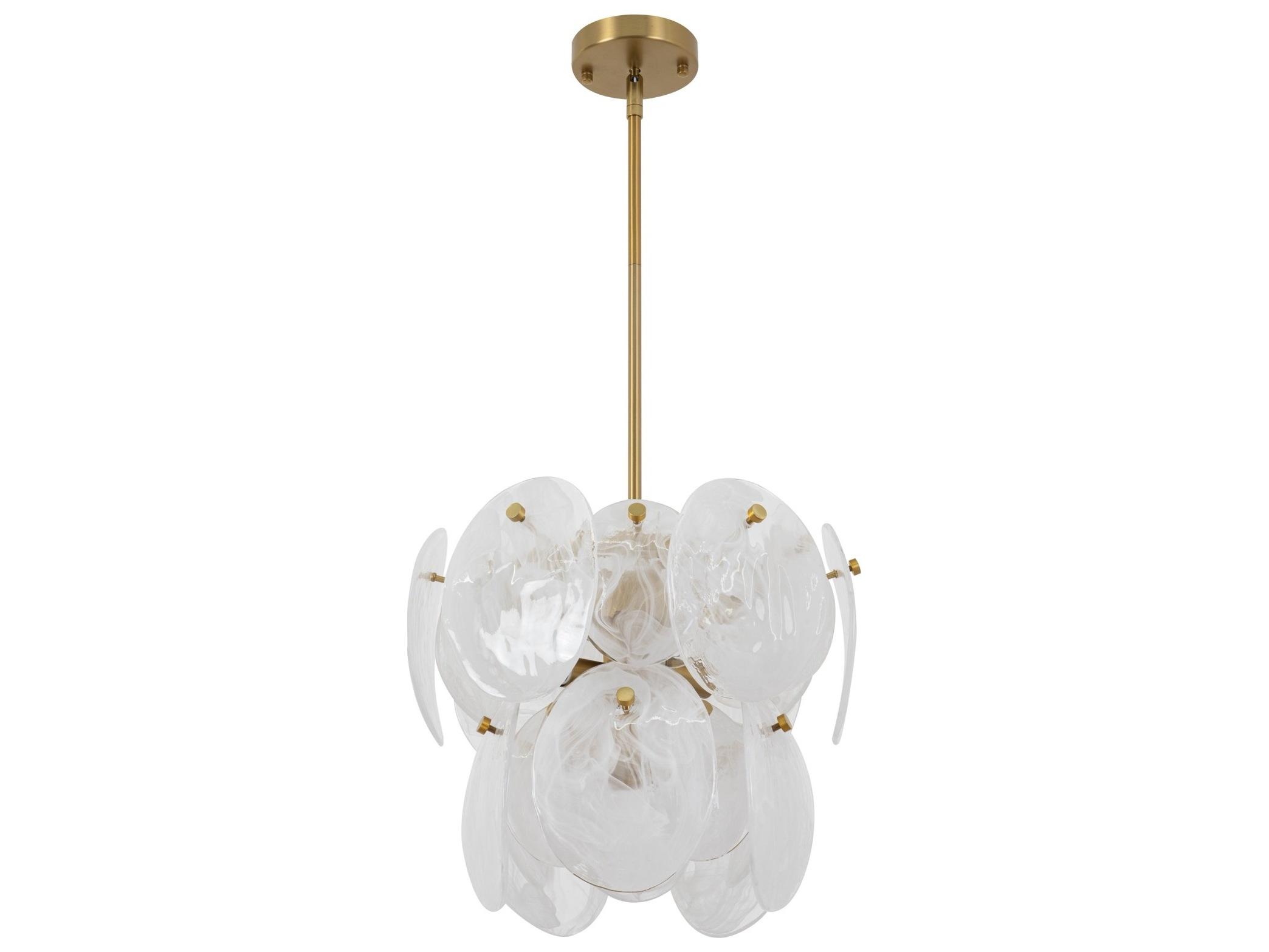 Artcraft Lily 4-Light Brushed Brass Pendant