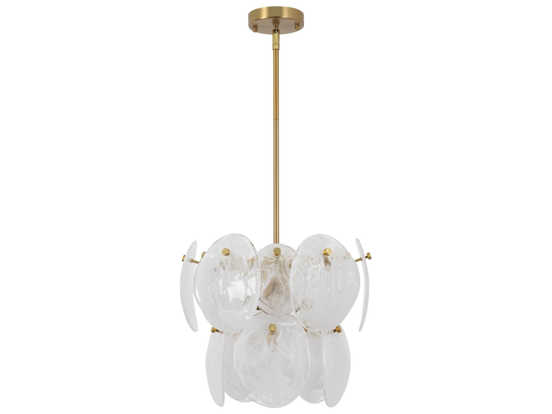 Artcraft Lily 4-Light Brushed Brass Pendant