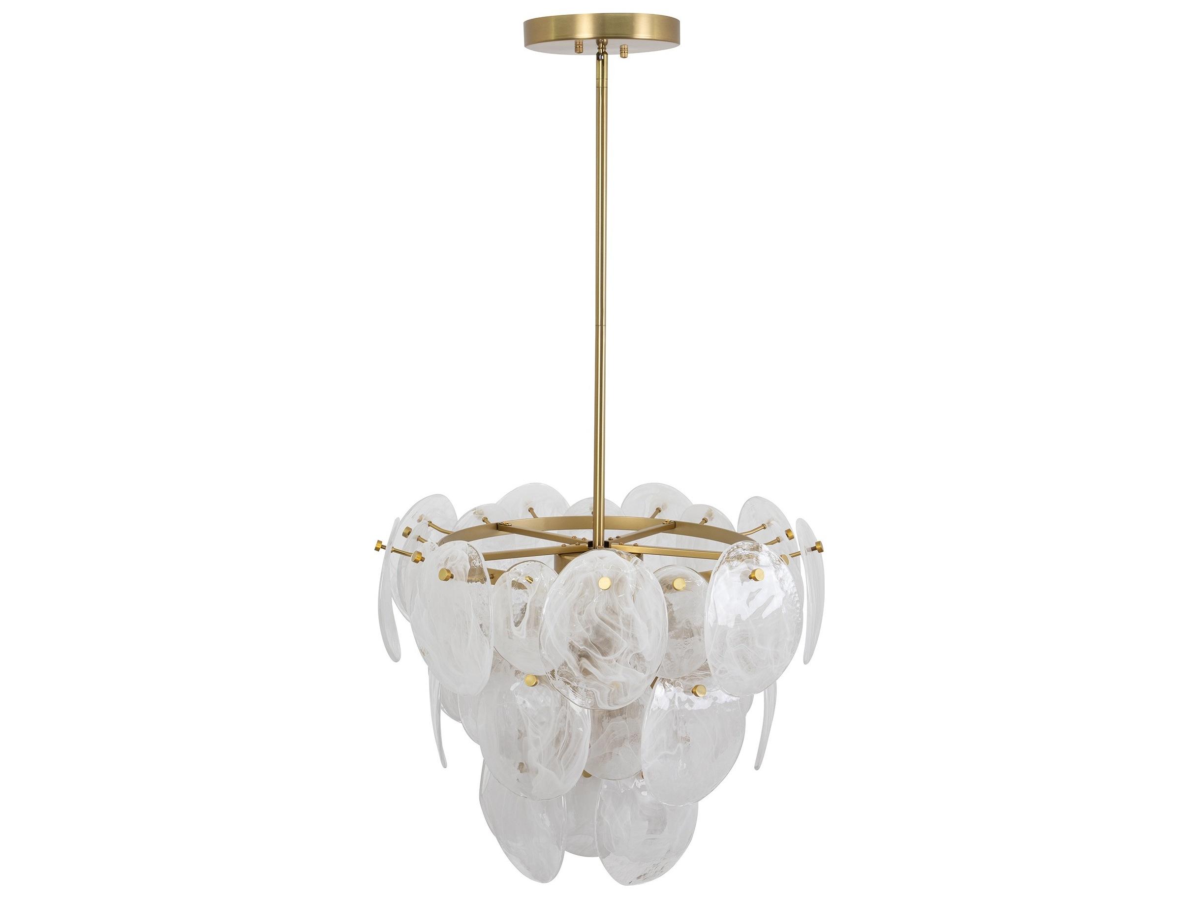 Artcraft Lily 8-Light Brushed Brass Chandelier