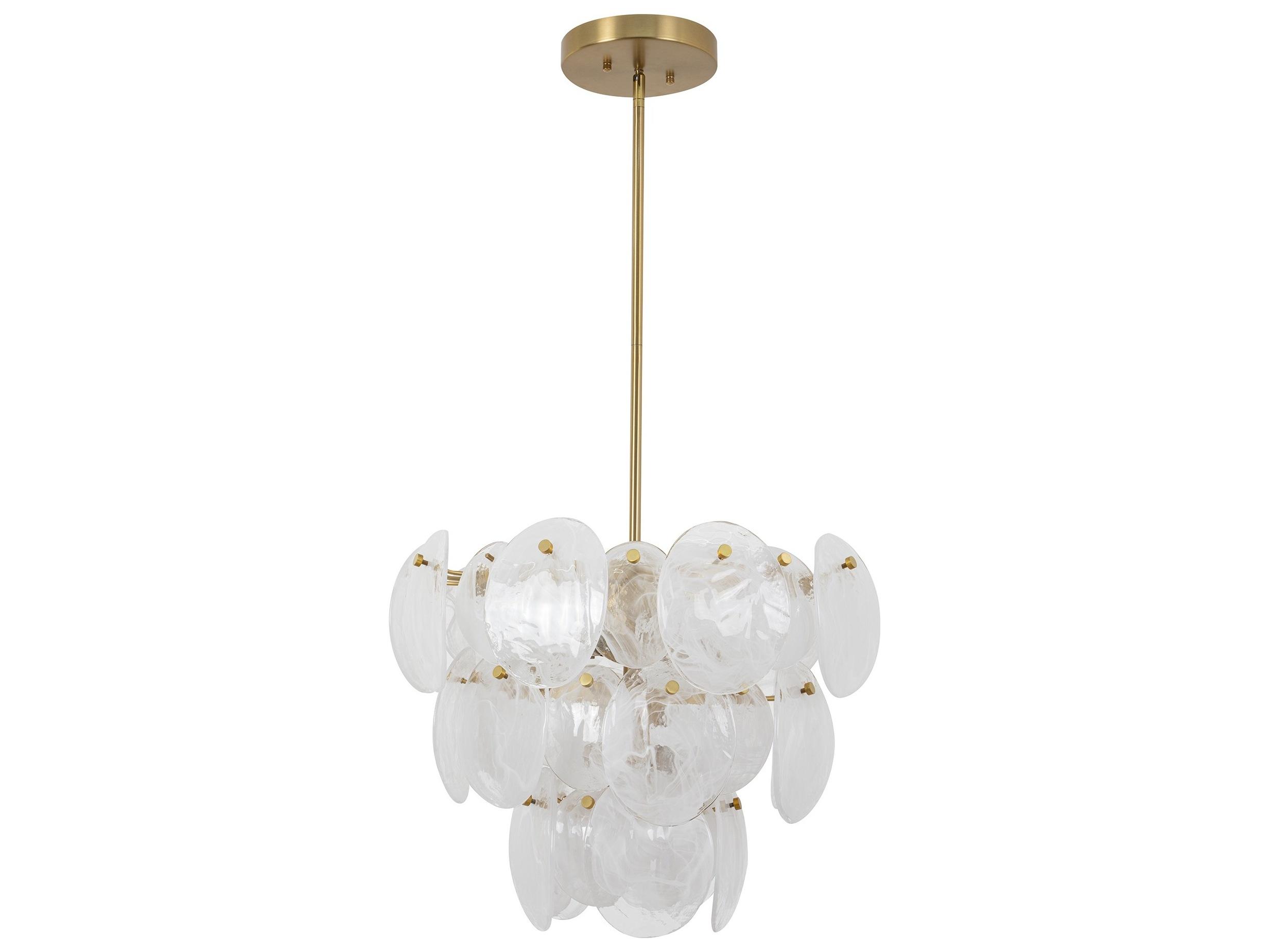 Artcraft Lily 8-Light Brushed Brass Chandelier