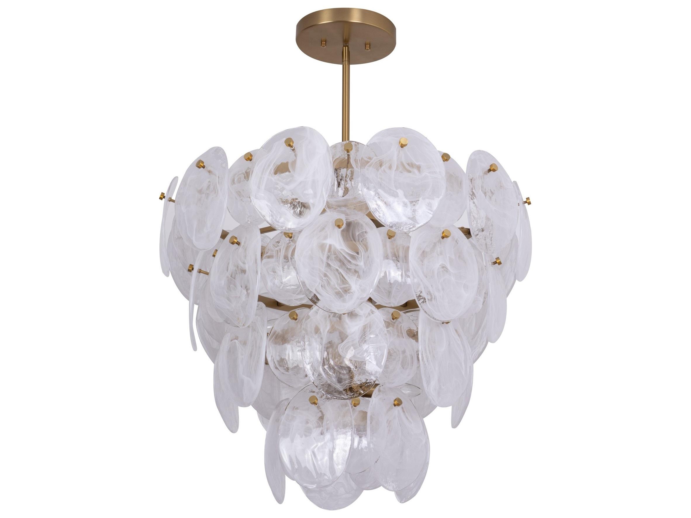 Artcraft Lily 13-Light Brushed Brass Chandelier