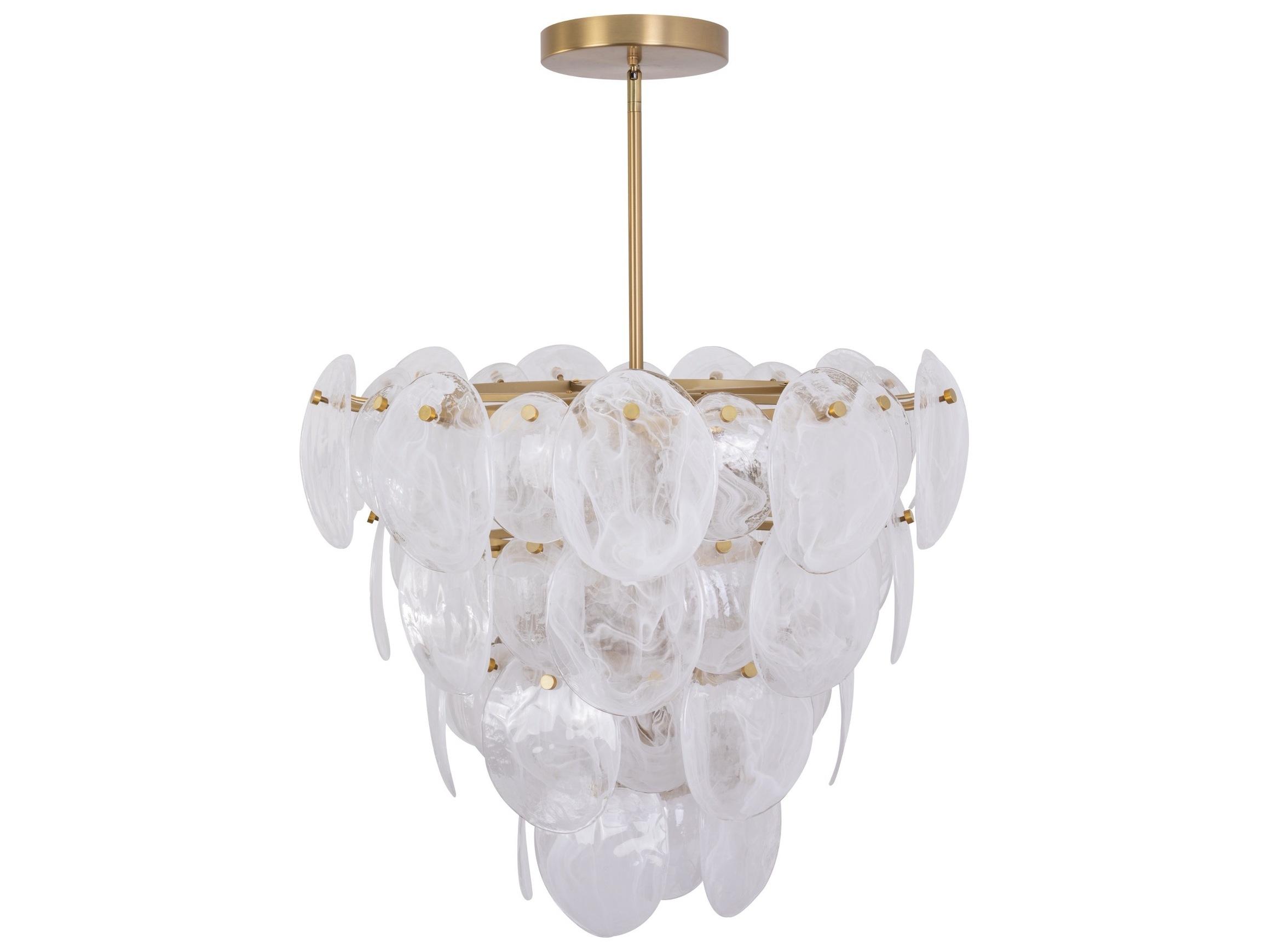Artcraft Lily 13-Light Brushed Brass Chandelier