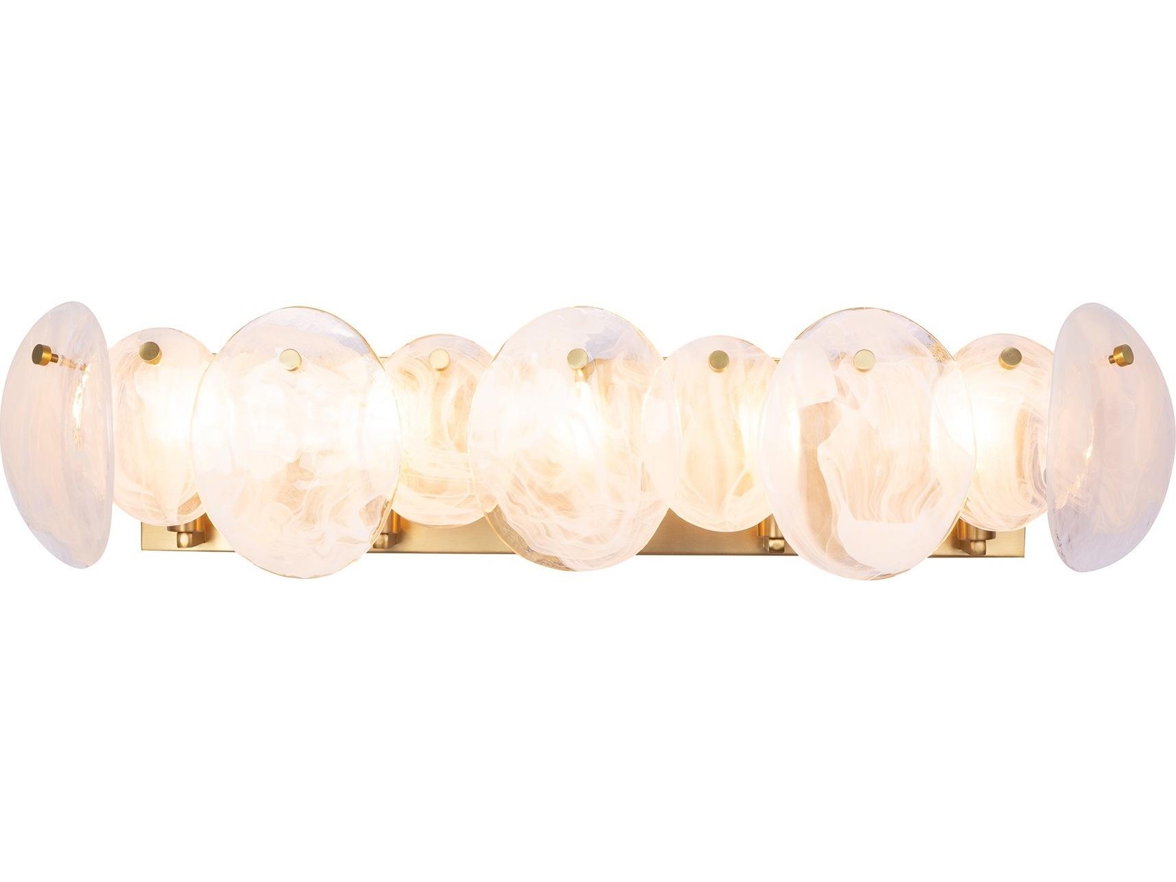 Artcraft Lily 5-Light Brushed Brass Vanity Light