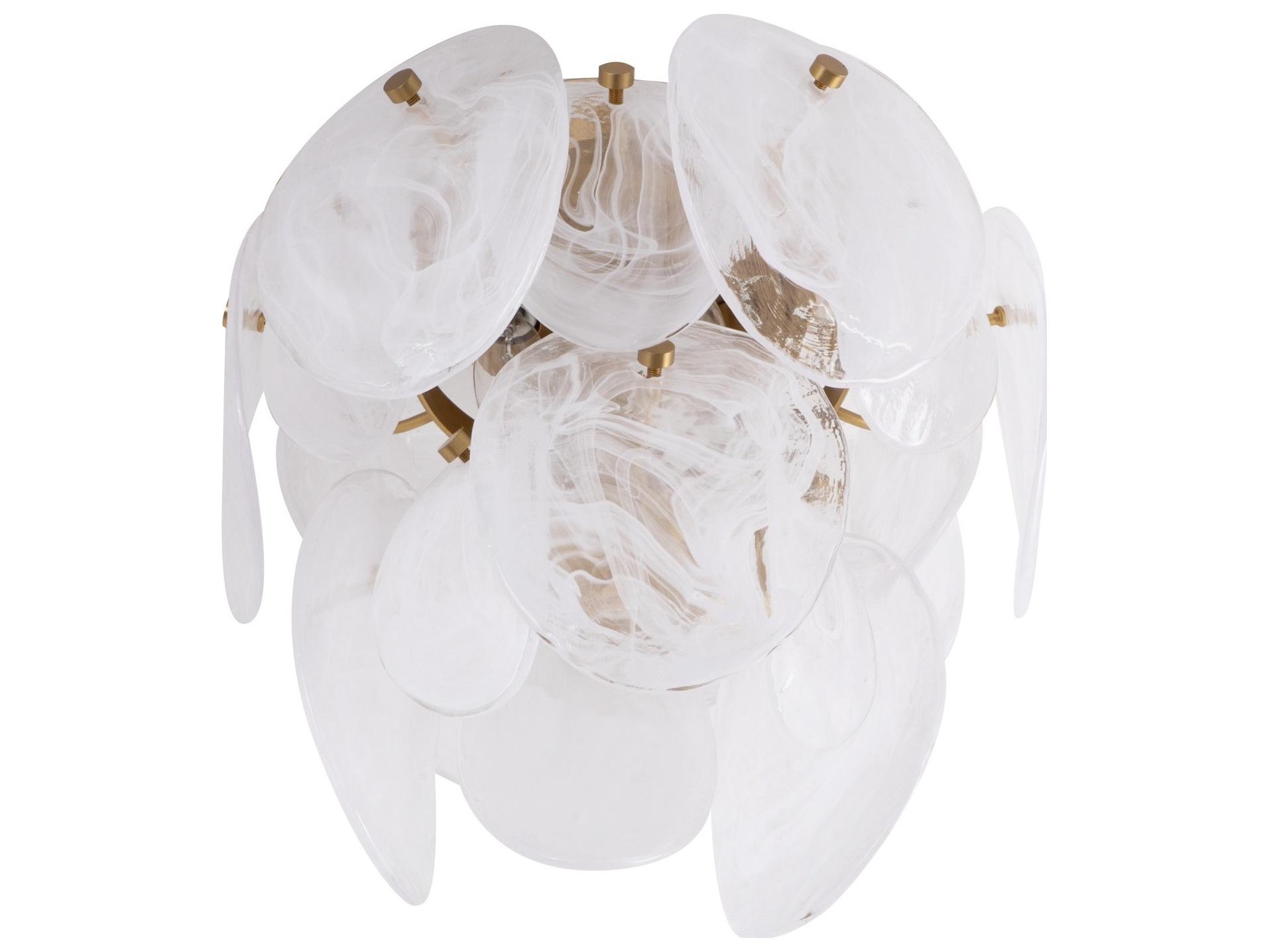 Artcraft Lily 3-Light Brushed Brass Flush Mount