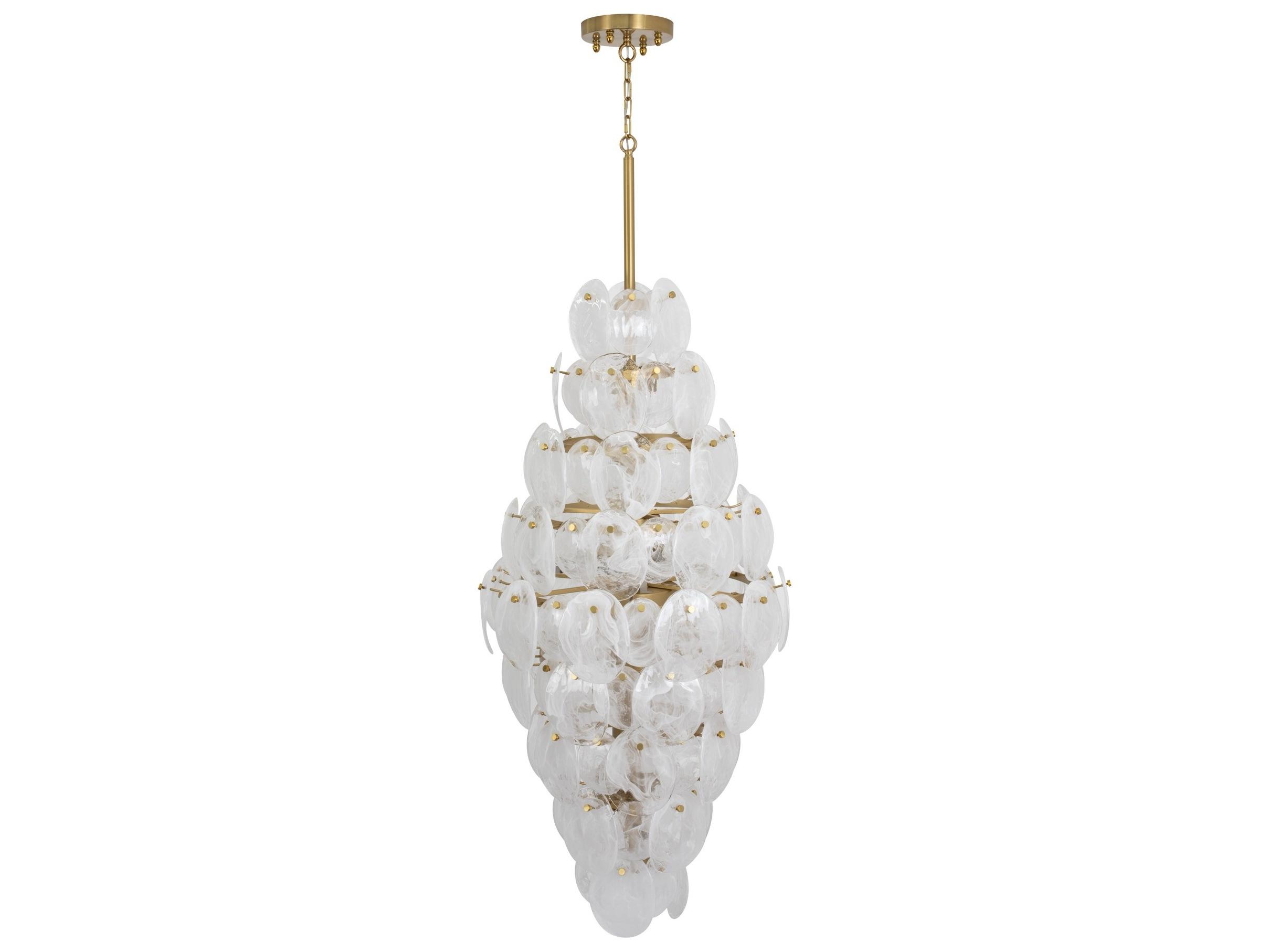 Artcraft Lily 15-Light Brushed Brass Chandelier