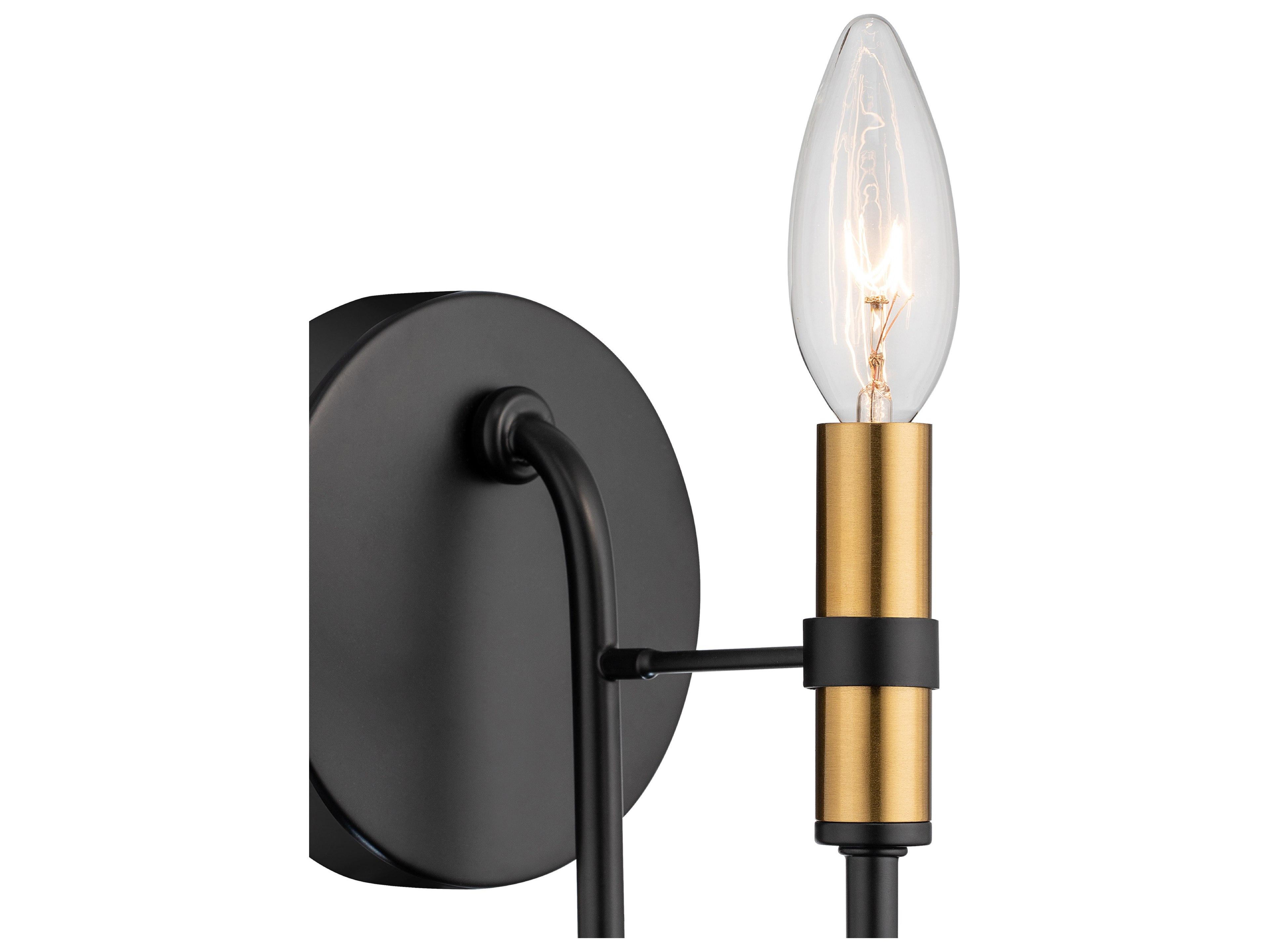 Artcraft Foundry 1-Light Black Wall Sconce