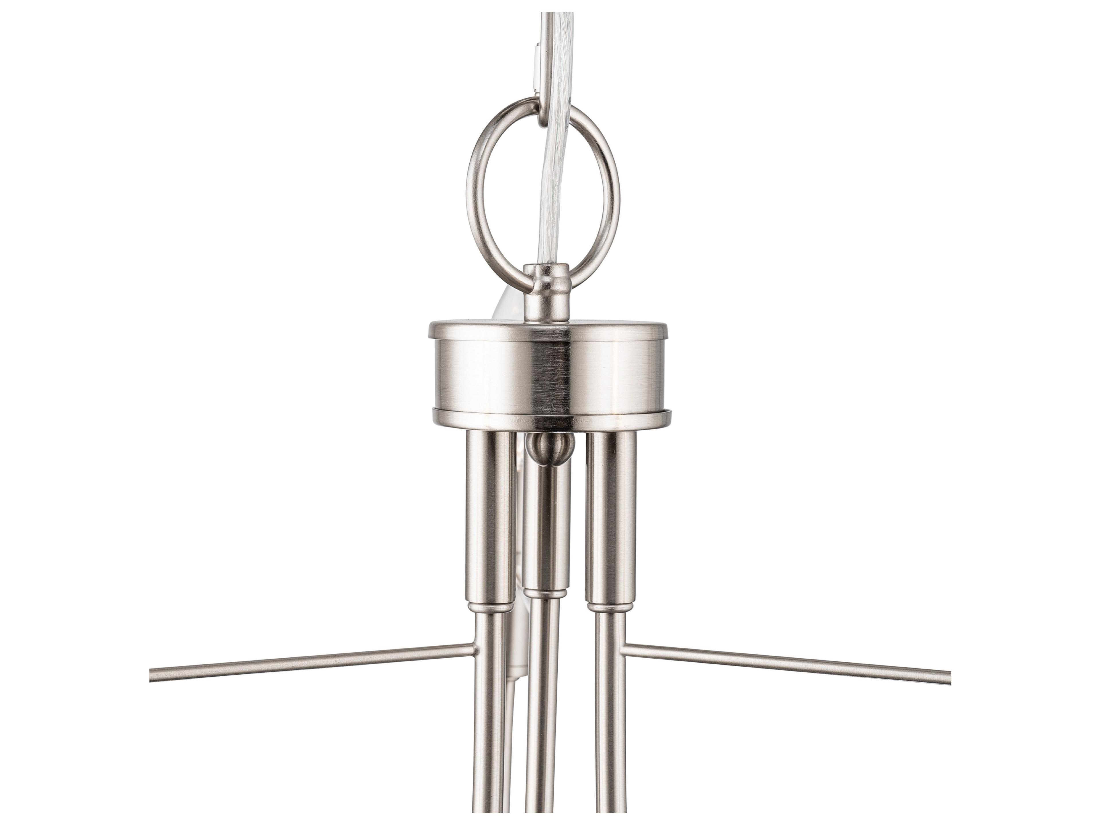 Artcraft Foundry 3-Light Brushed Nickel Candelabra Chandelier