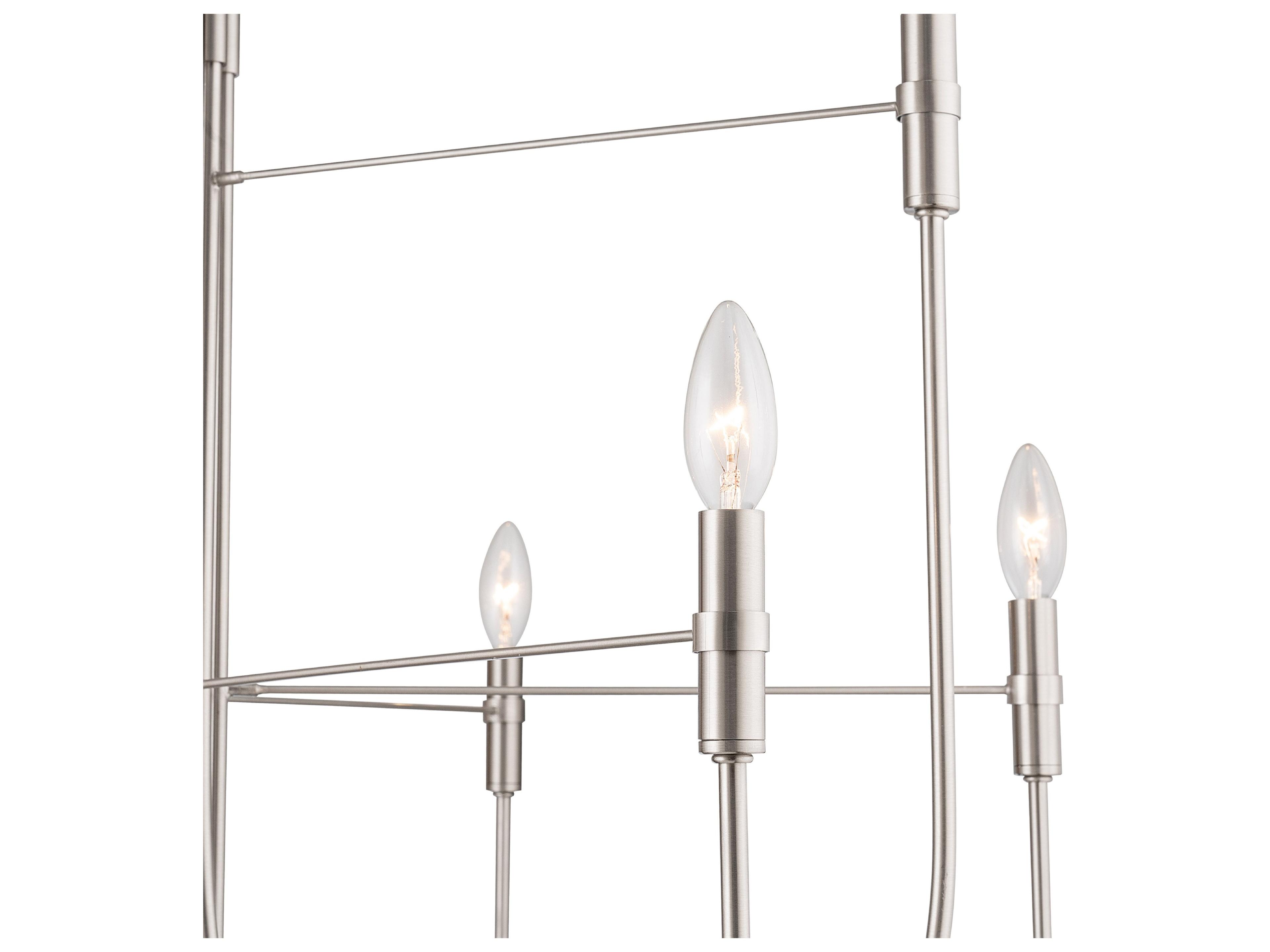 Artcraft Foundry 9-Light Brushed Nickel Candelabra Chandelier