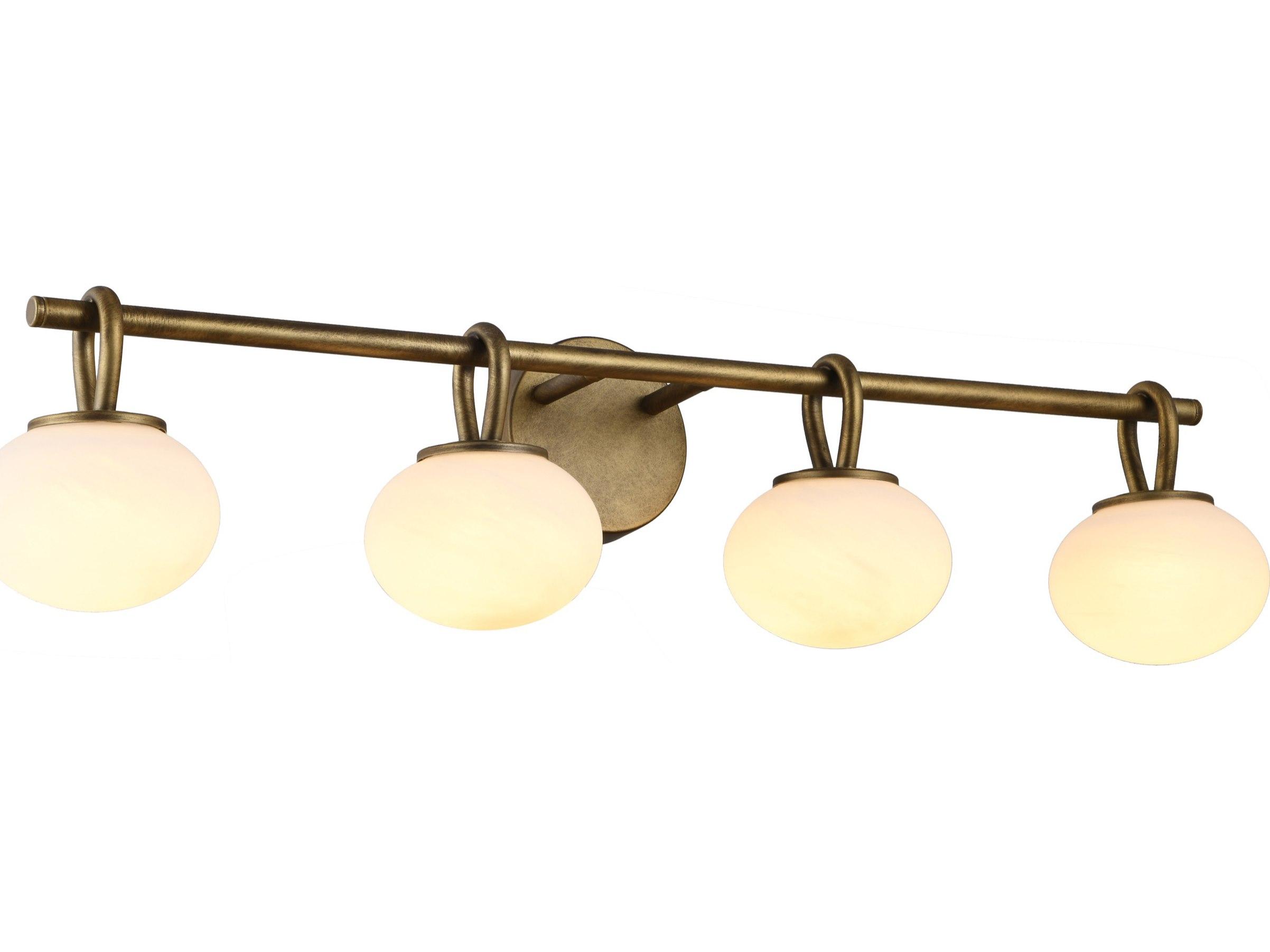 Artcraft Velora 4-Light Legacy Brass Vanity Light