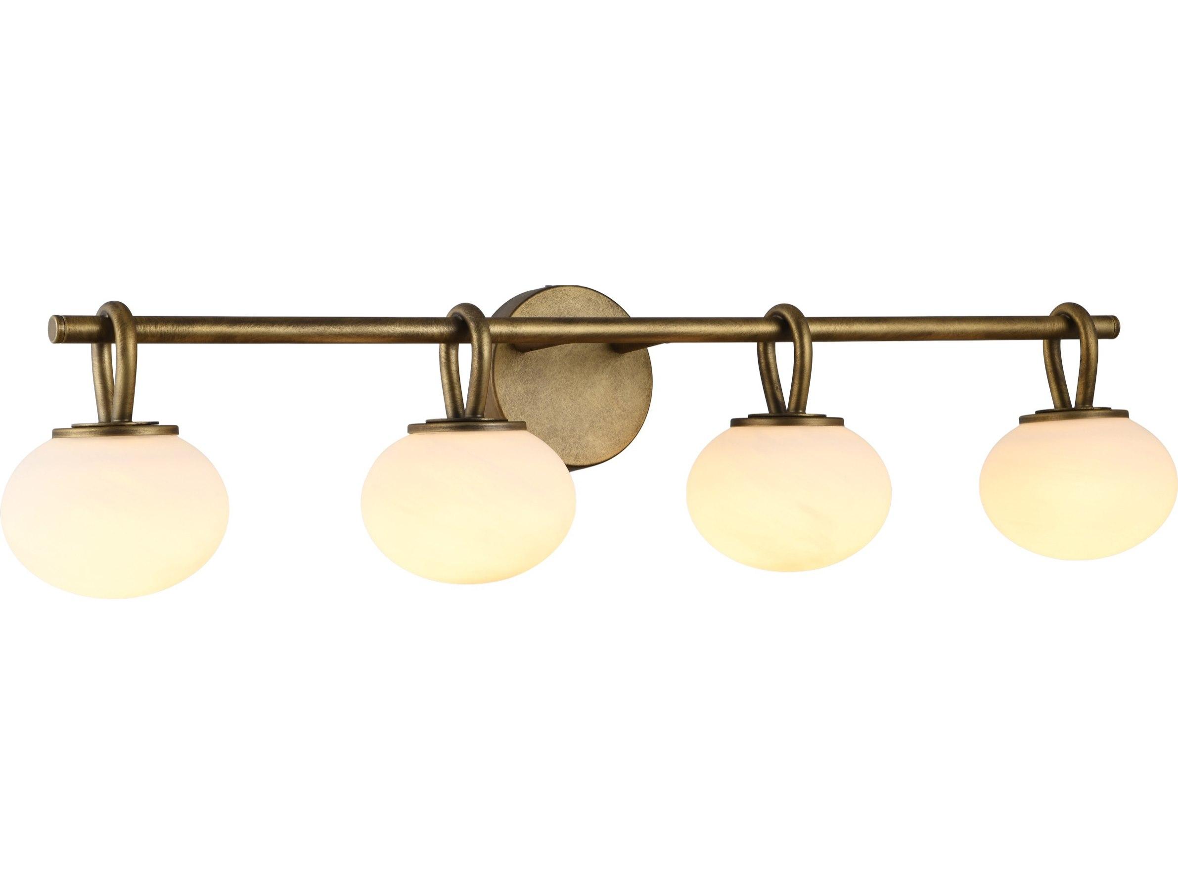 Artcraft Velora 4-Light Legacy Brass Vanity Light
