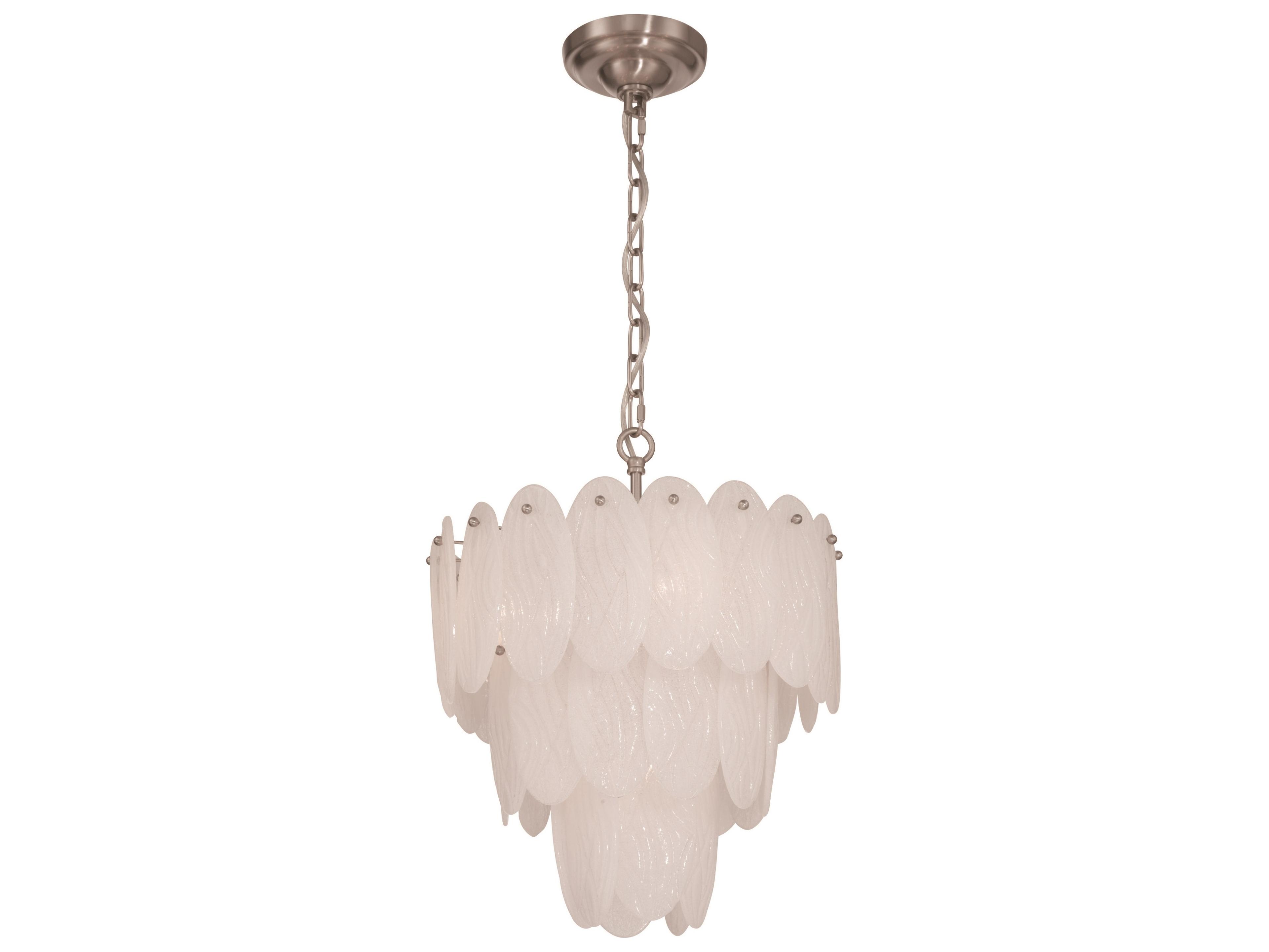 Artcraft Serena 5-Light Satin Nickel Round Tiered Chandelier