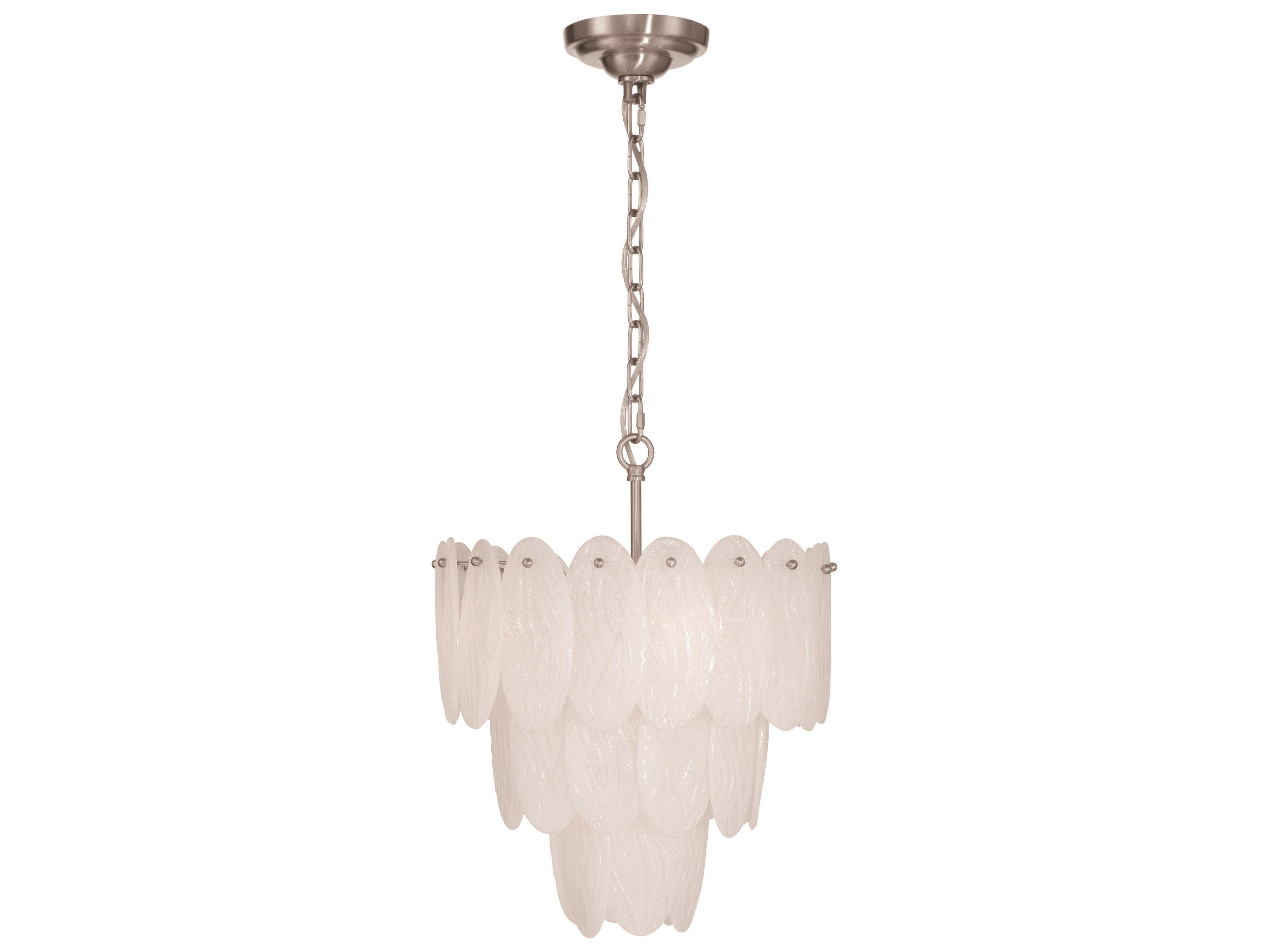 Artcraft Serena 5-Light Satin Nickel Round Tiered Chandelier