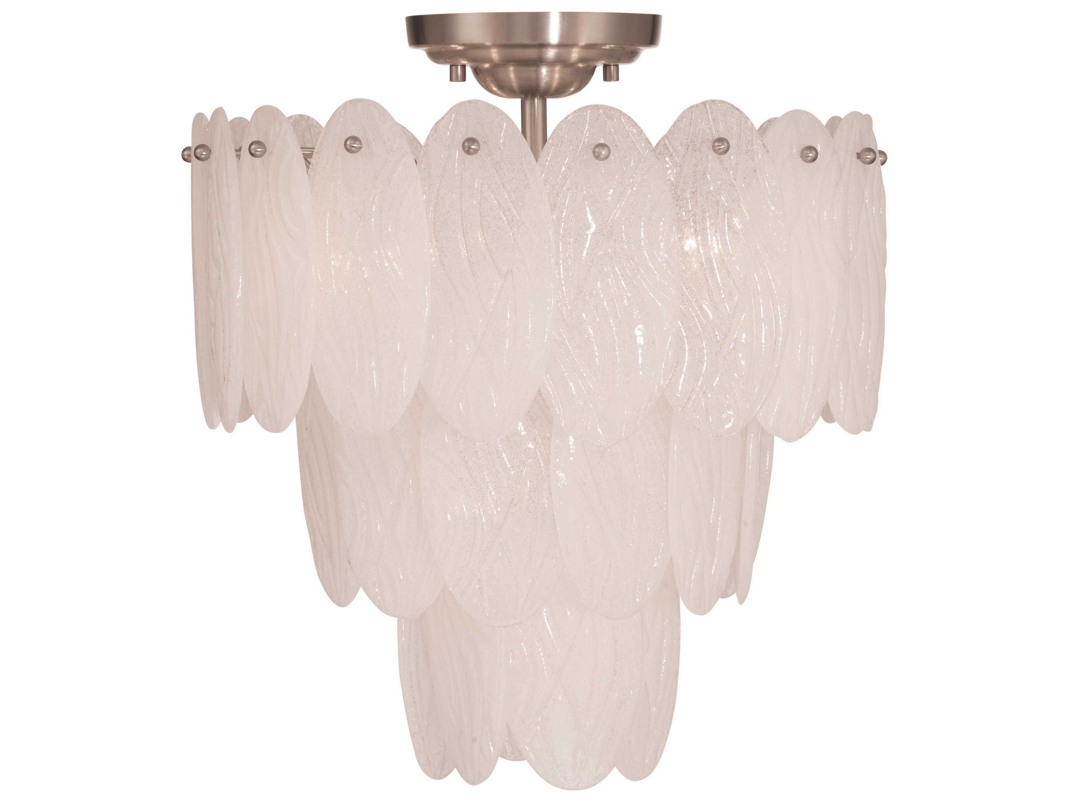 Artcraft Serena 5-Light Satin Nickel Round Tiered Chandelier