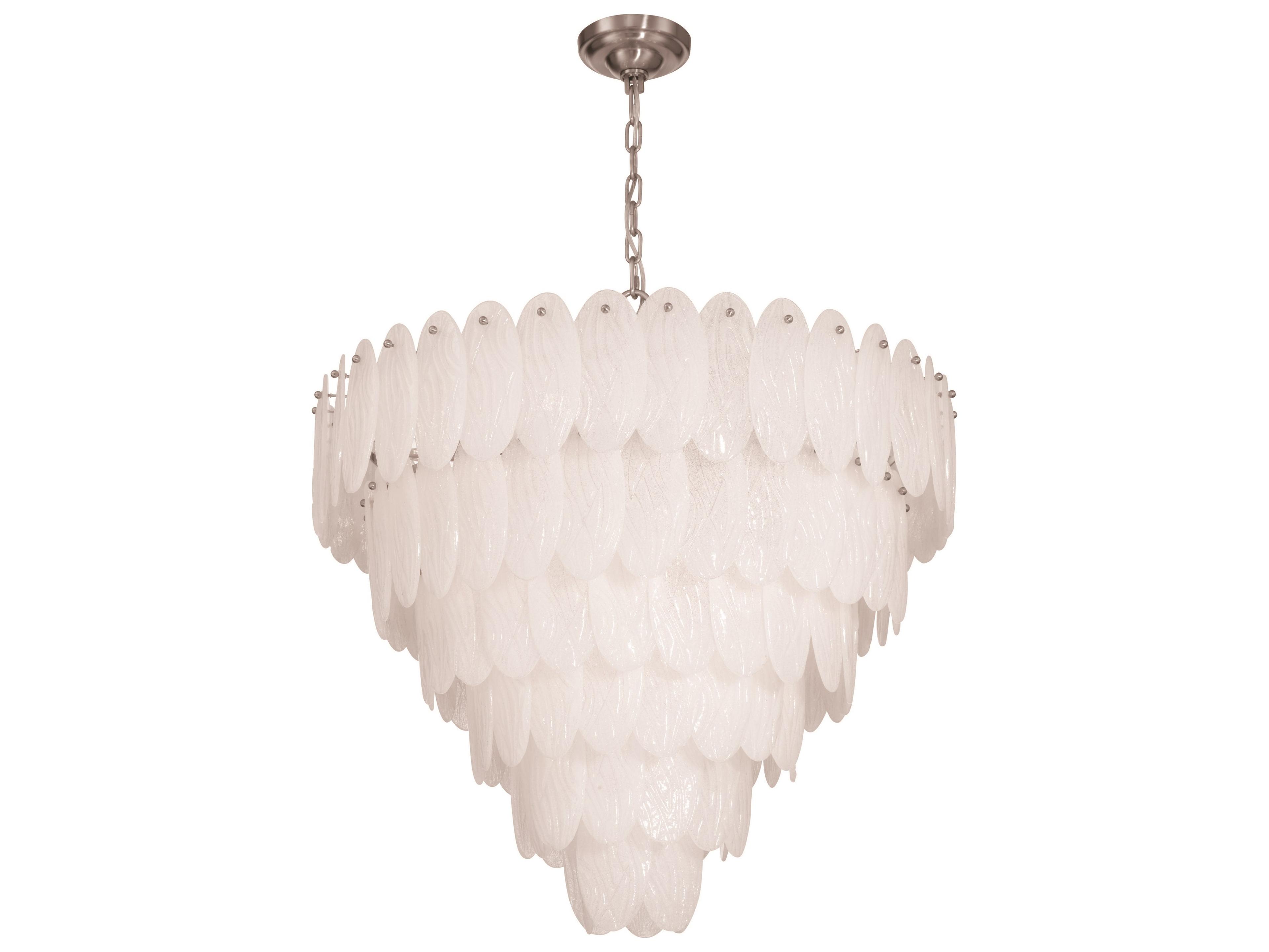 Artcraft Serena 25-Light Satin Nickel Round Tiered Chandelier