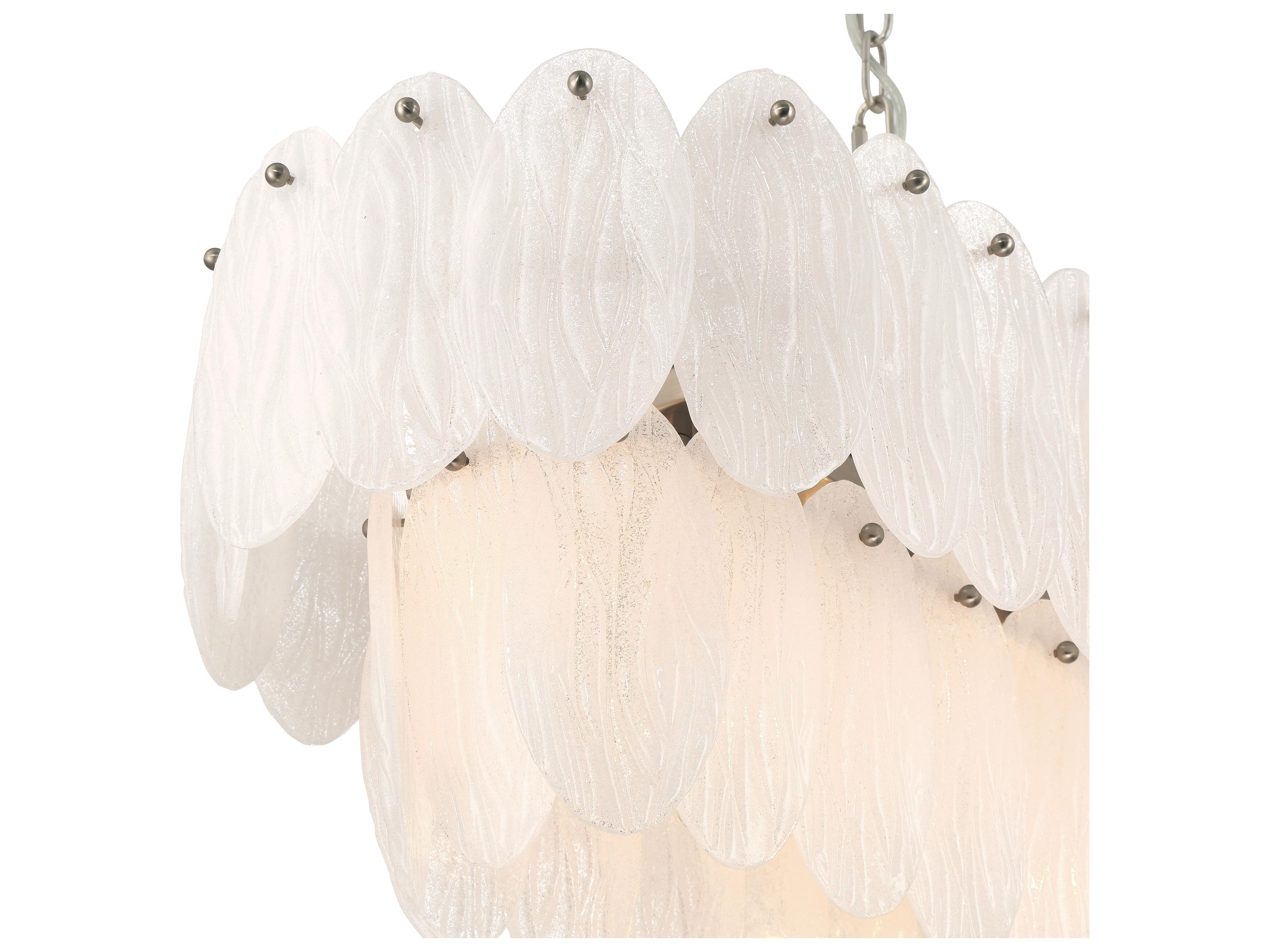 Artcraft Serena 9-Light Satin Nickel Linear Island Pendant