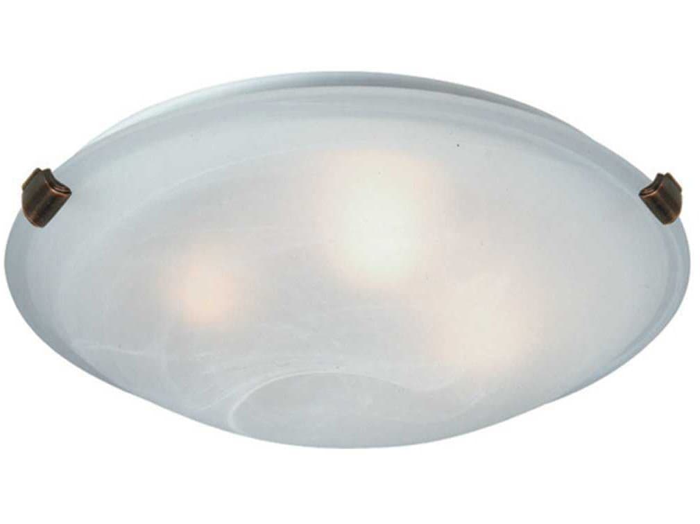 Artcraft Flush Mount 4-Light Brunito Nickel Glass