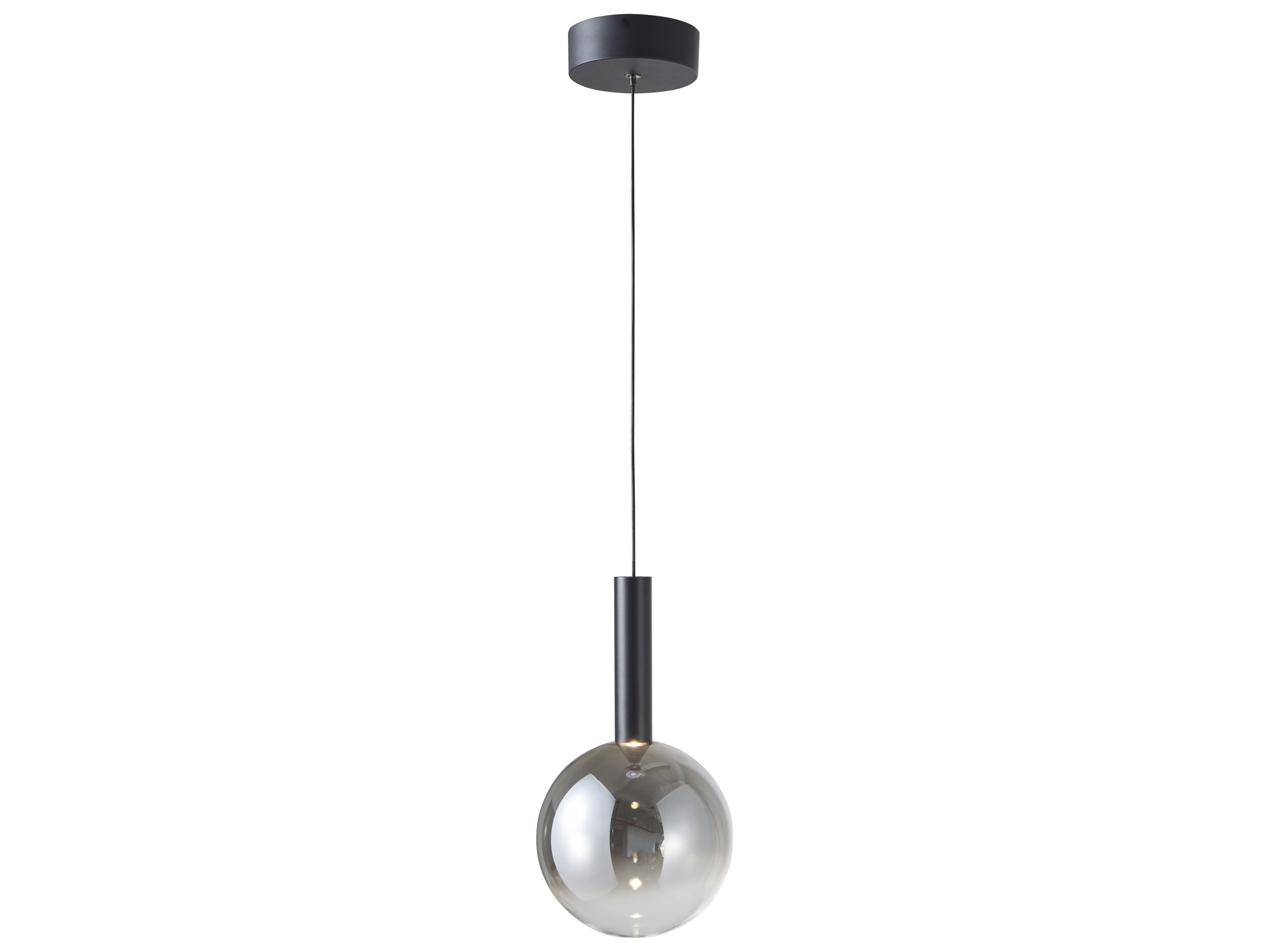 Artcraft Modella 1-Light Black Globe Linear Mini Pendant