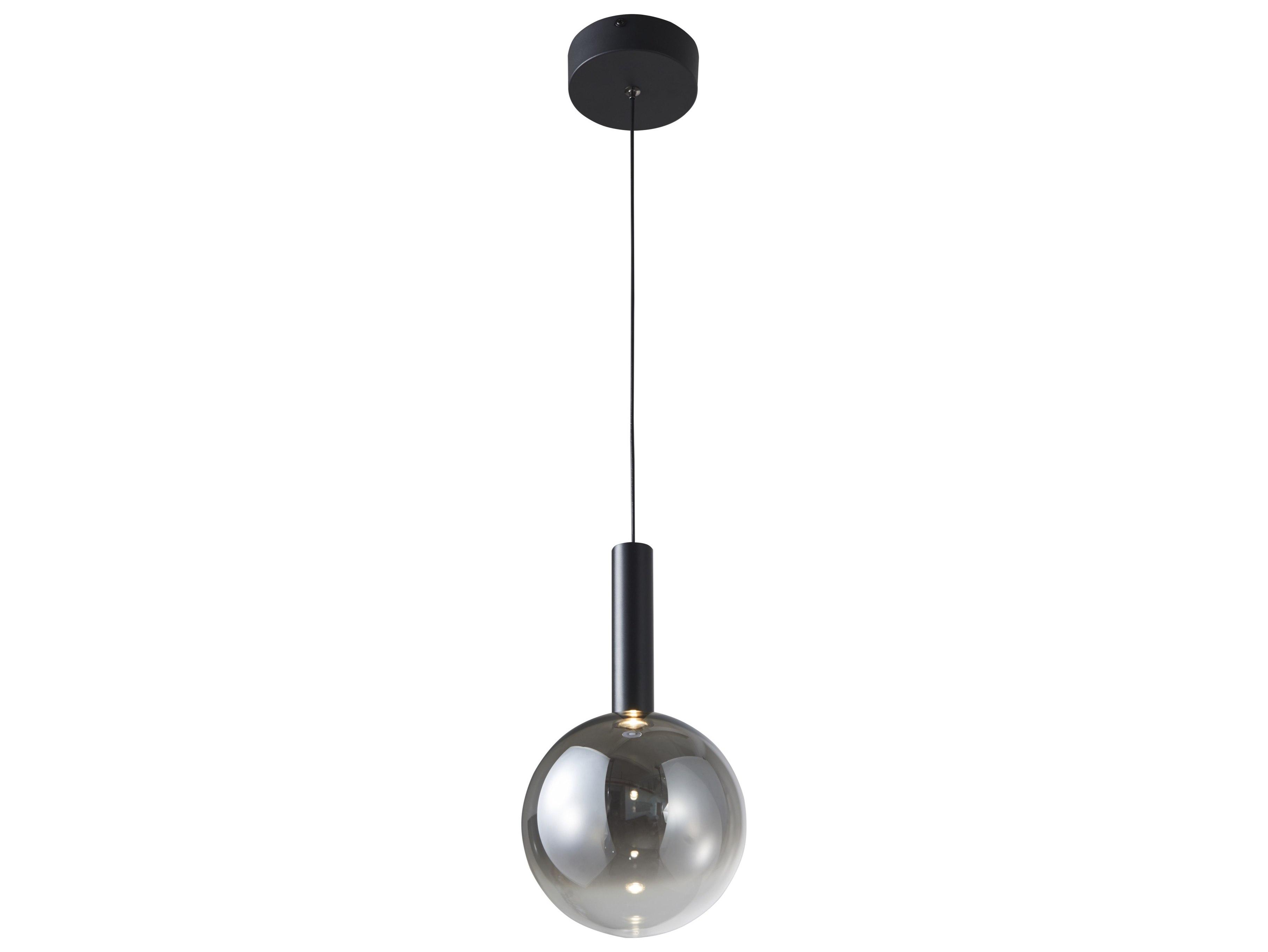Artcraft Modella 1-Light Black Globe Linear Mini Pendant
