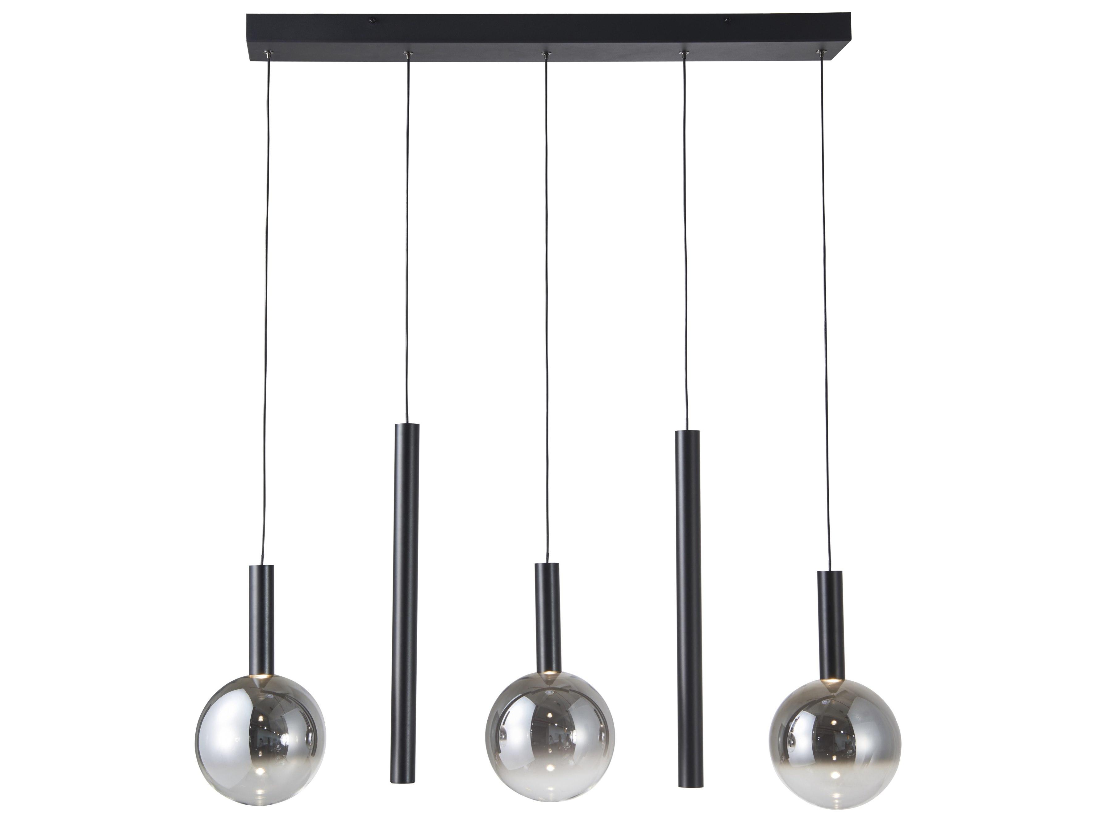 Artcraft Modella 5-Light Black Linear Island Pendant