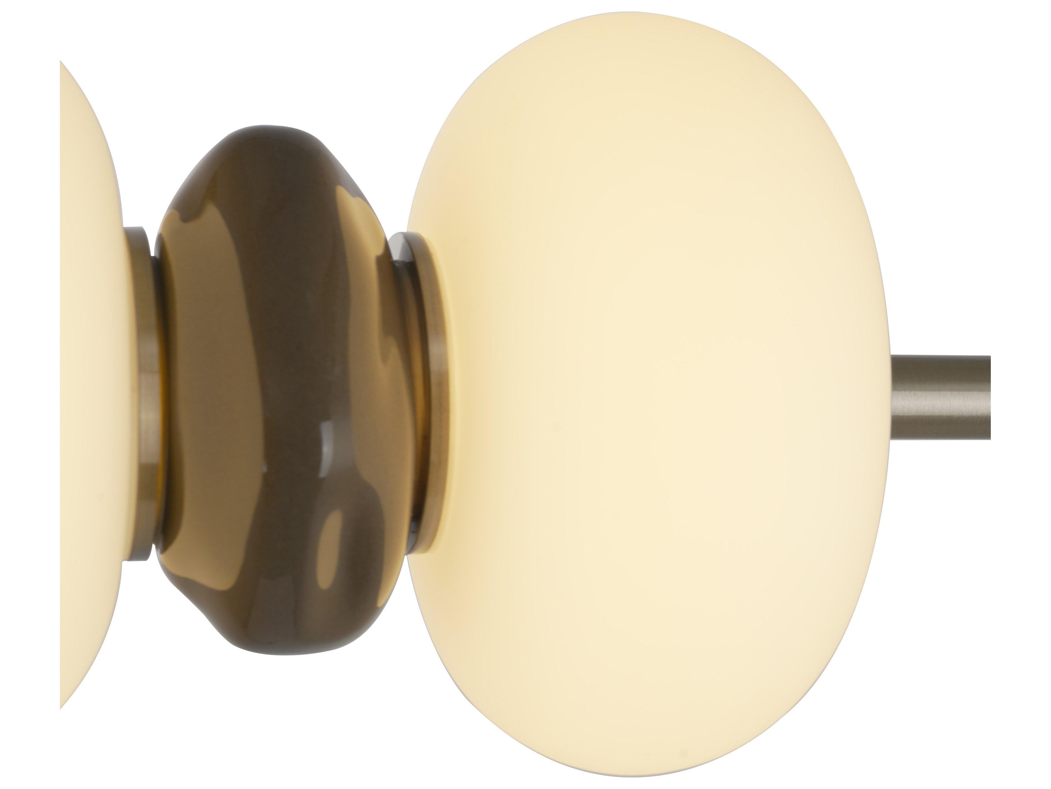 Artcraft Strata 1-Light Satin Nickel Globe Linear Island Pendant