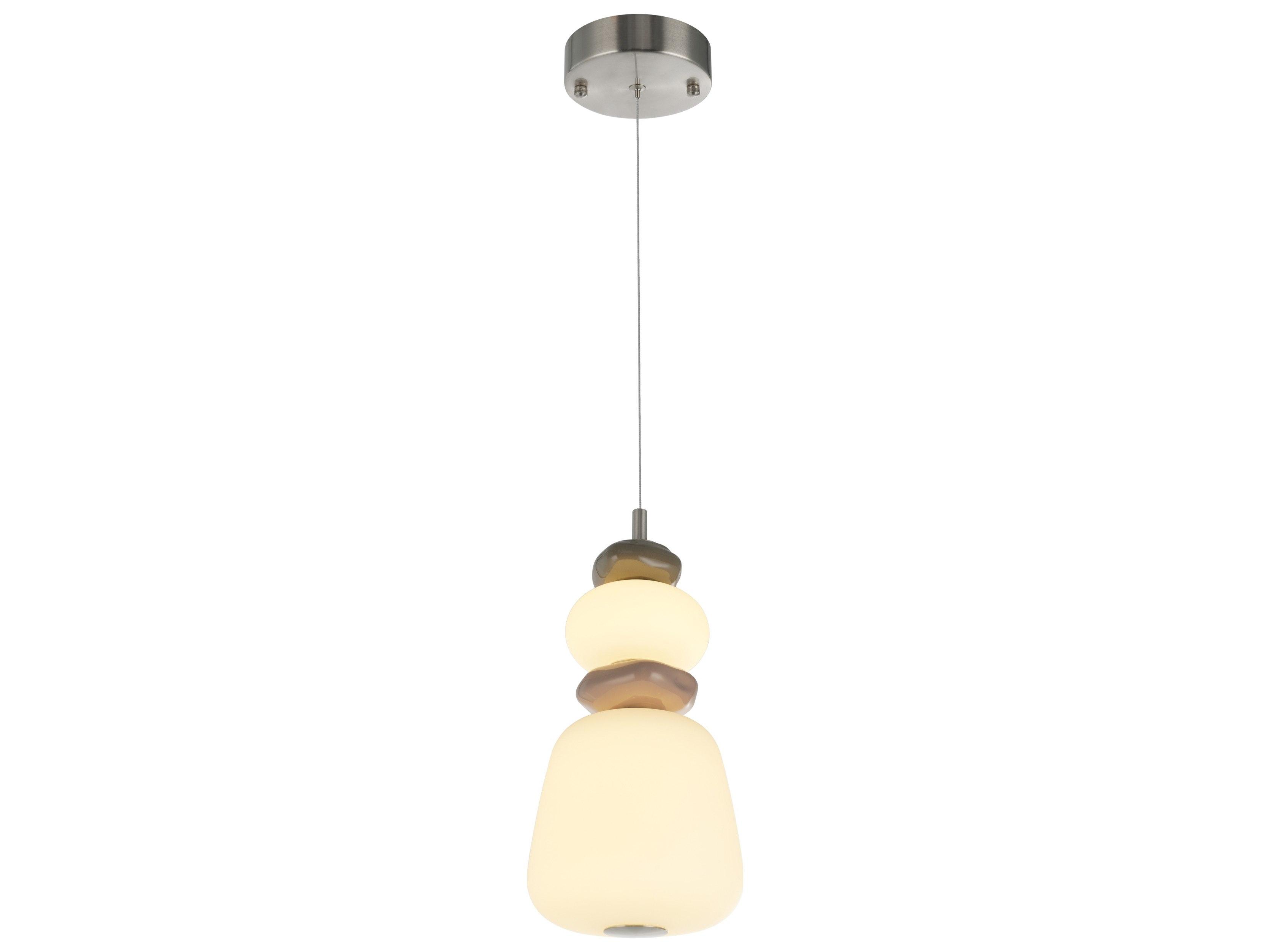 Artcraft Strata 1-Light Satin Nickel Linear Mini Pendant