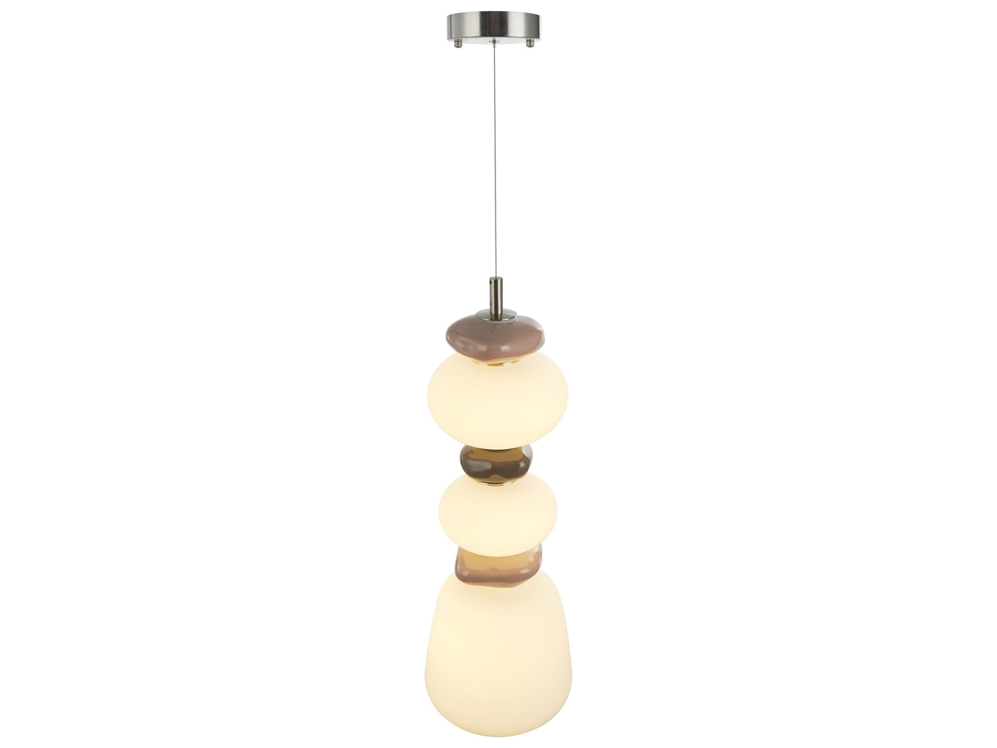 Artcraft Strata 1-Light Satin Nickel Linear Mini Pendant