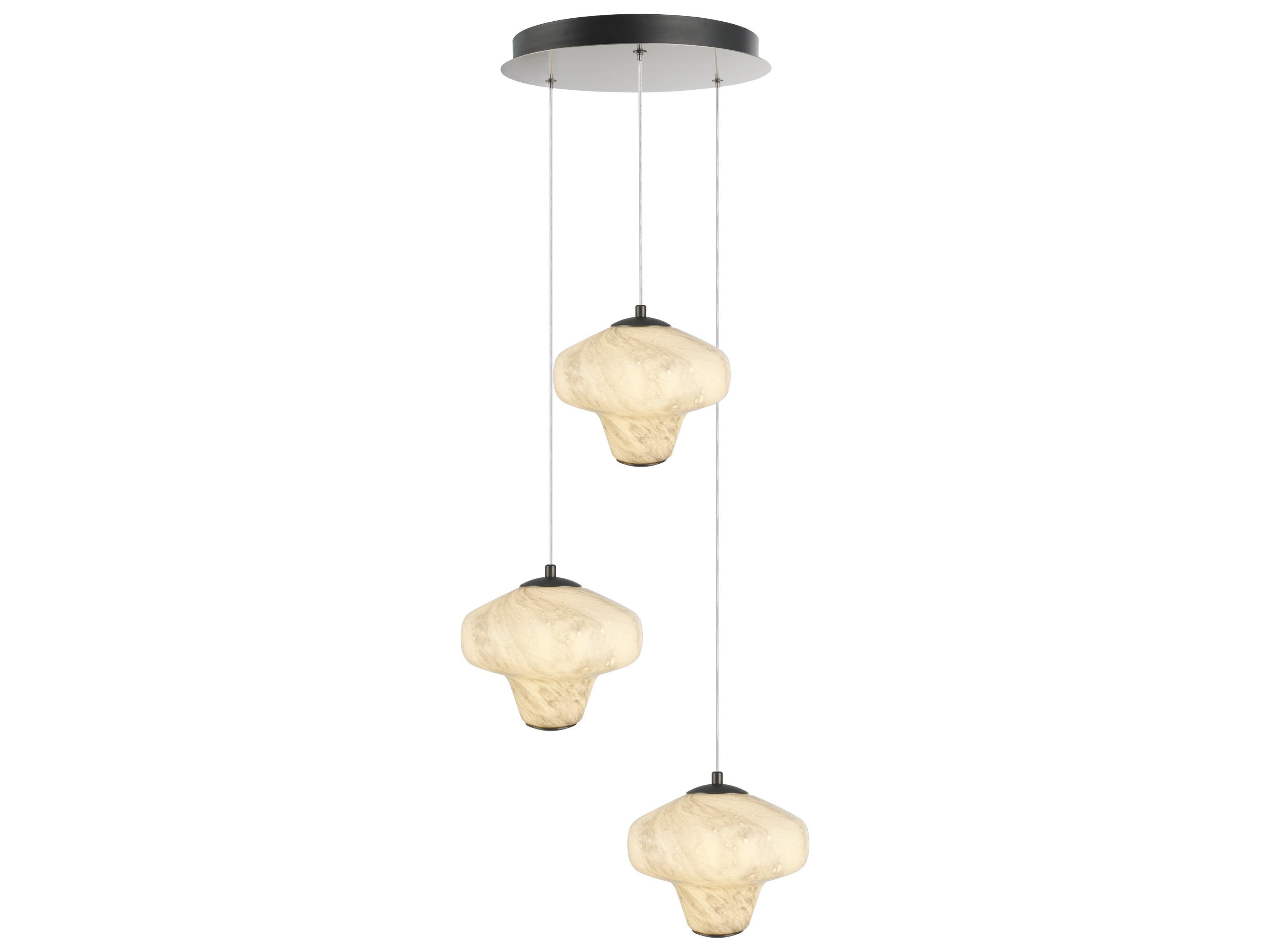 Artcraft Solara 3-Light Graphite Gray Pendant