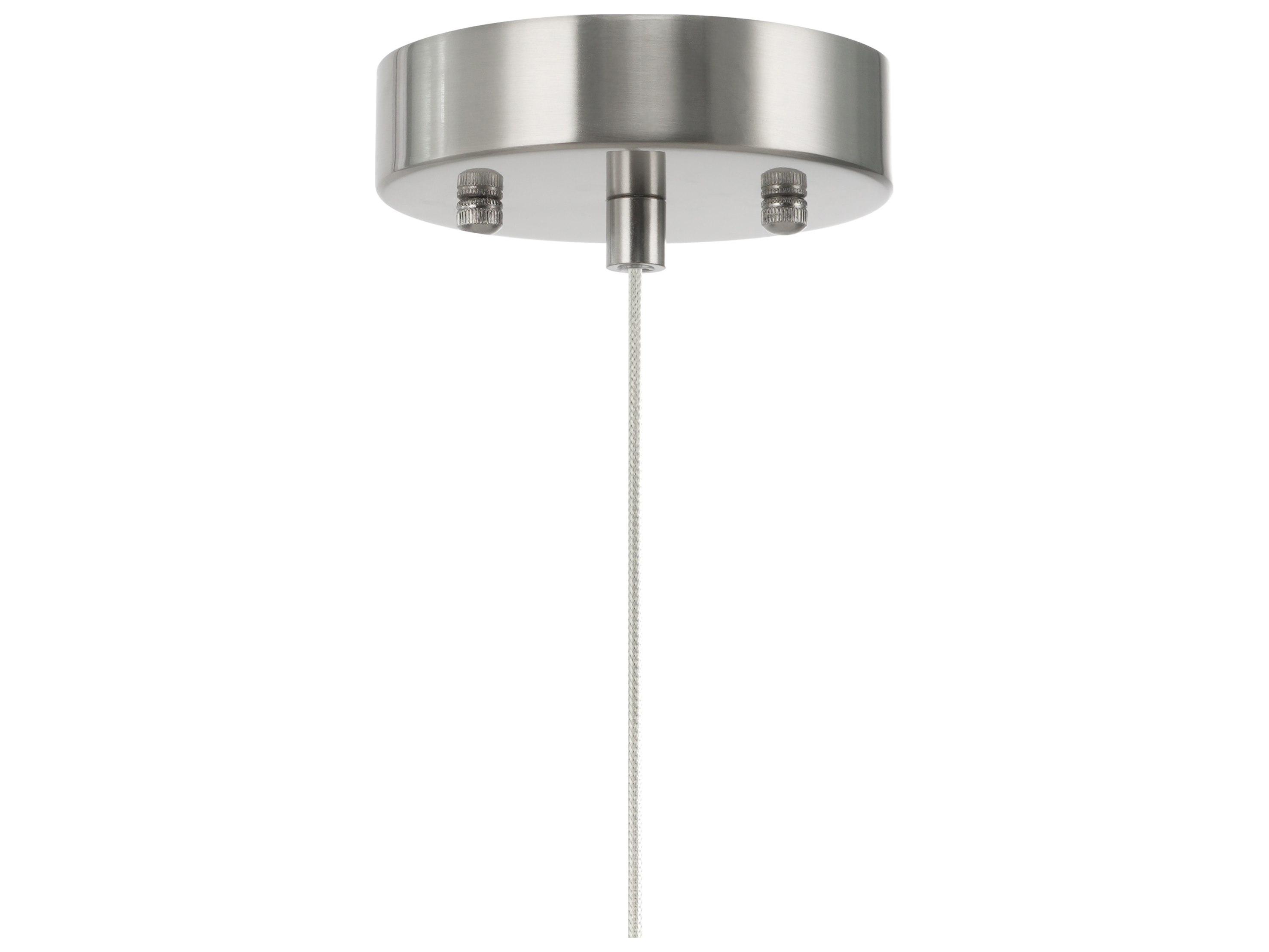 Artcraft Zara 1-Light Brushed Nickel Cylinder Linear Mini Pendant
