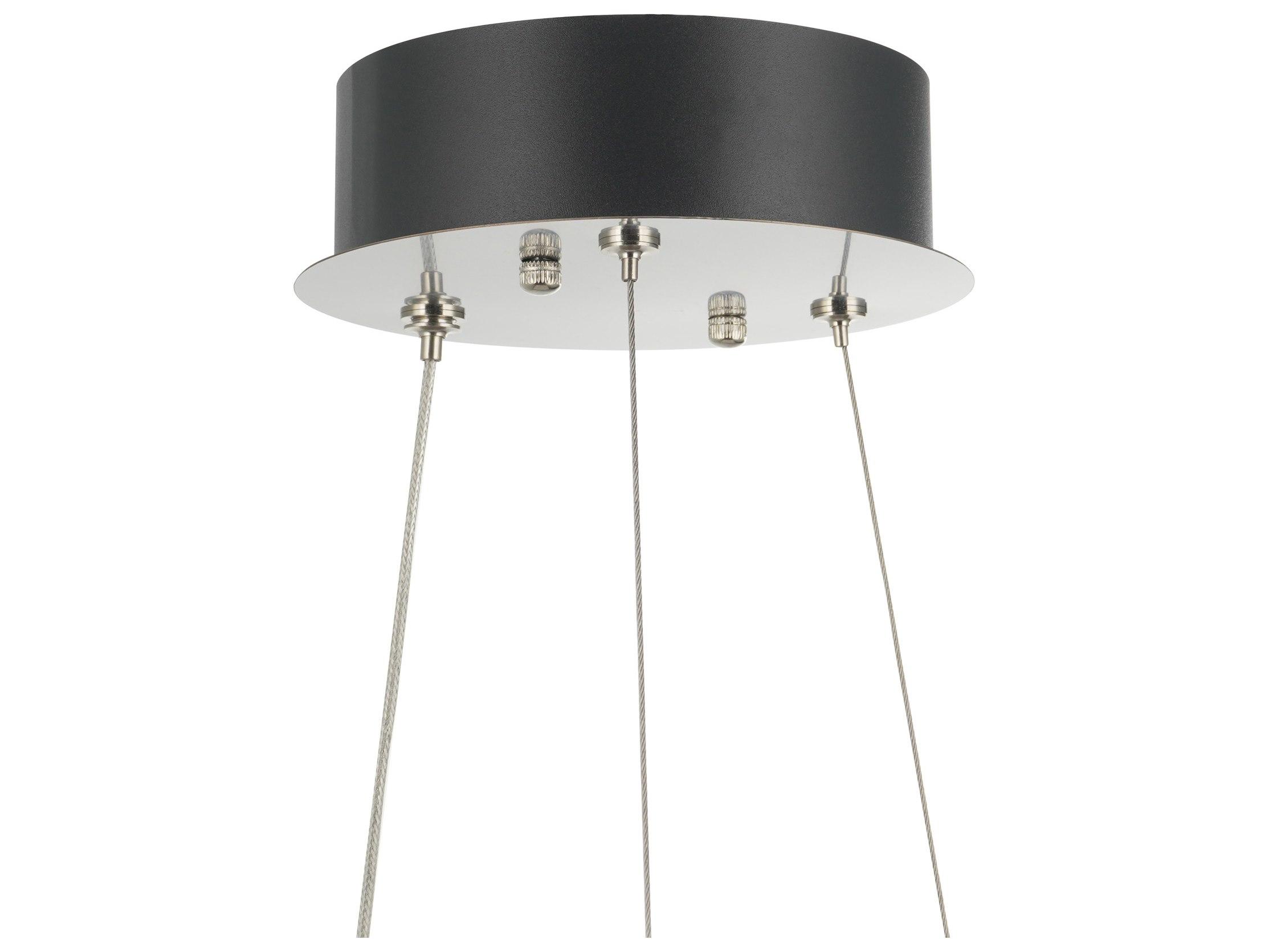 Artcraft Alya 1-Light Polished Nickel Round Chandelier