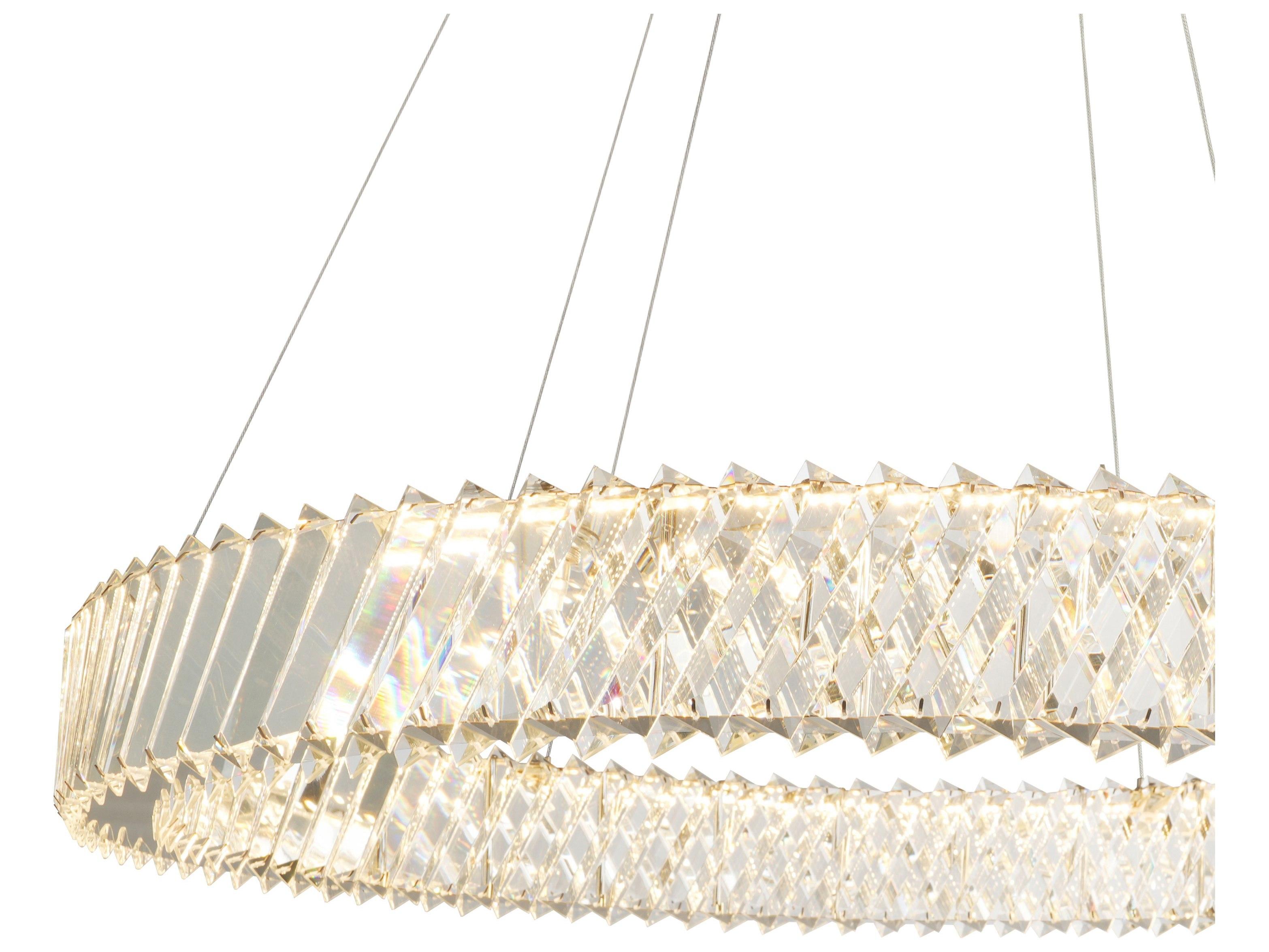 Artcraft Alya 1-Light Polished Nickel Round Chandelier