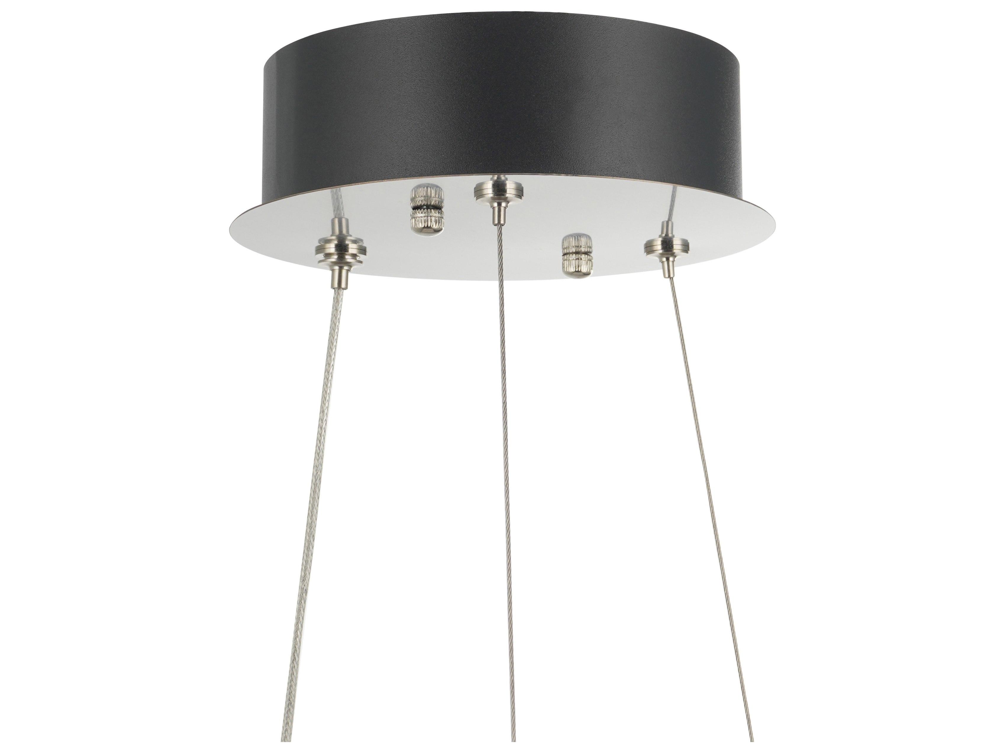 Artcraft Alya 1-Light Polished Nickel Round Chandelier