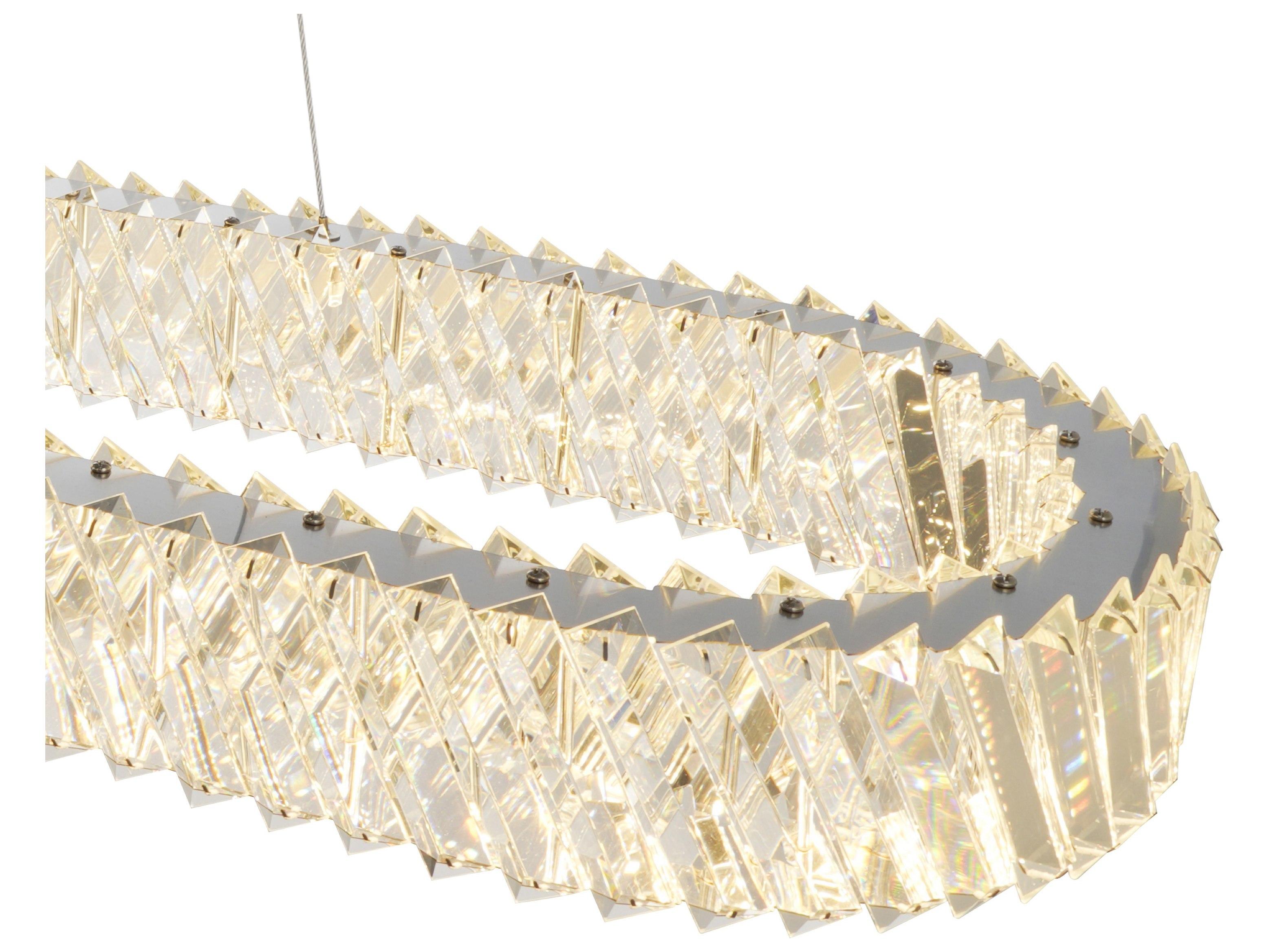 Artcraft Alya 1-Light Polished Nickel Linear Island Pendant