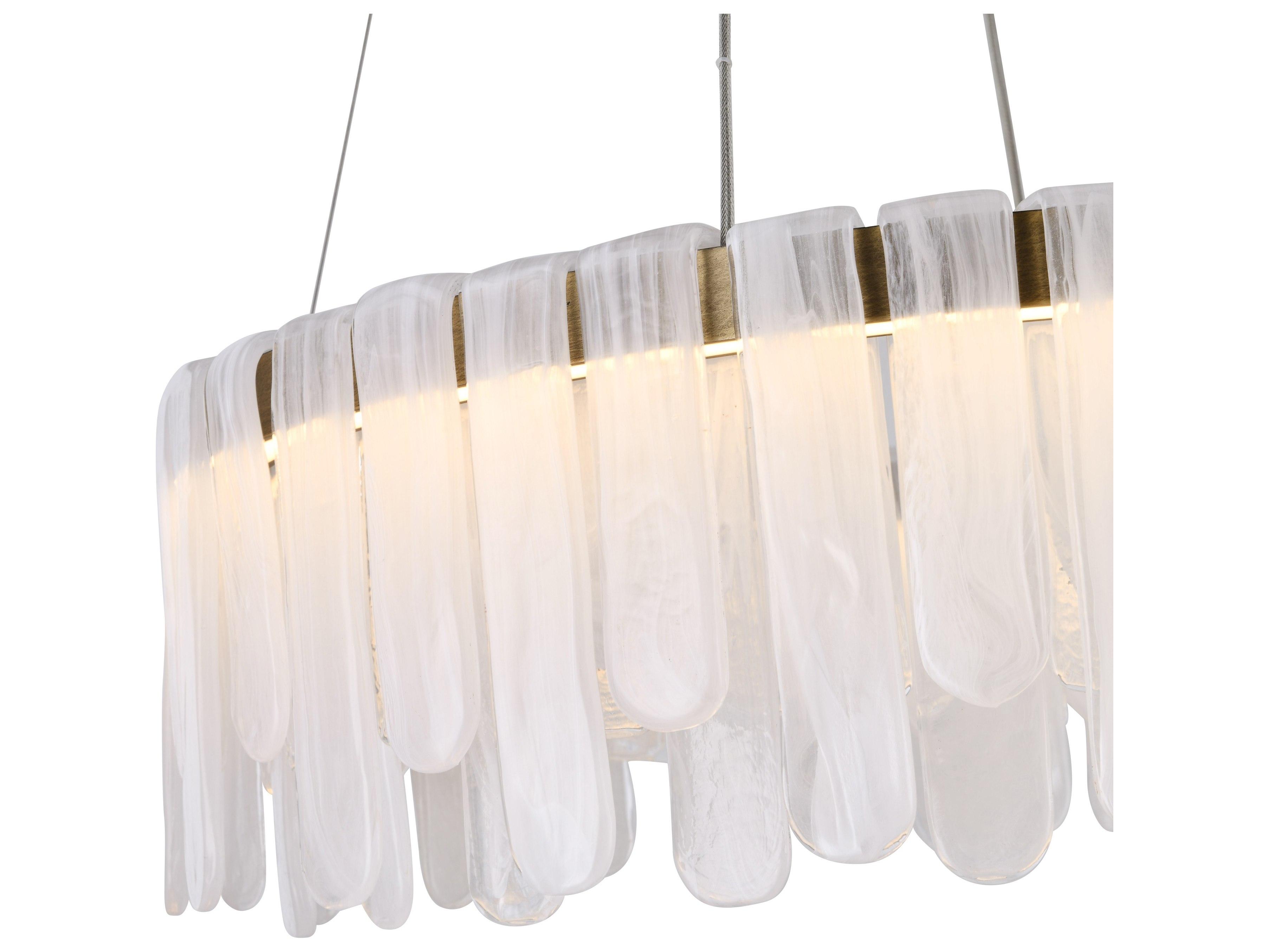 Artcraft Roselle 1-Light Legacy Brass Round Chandelier