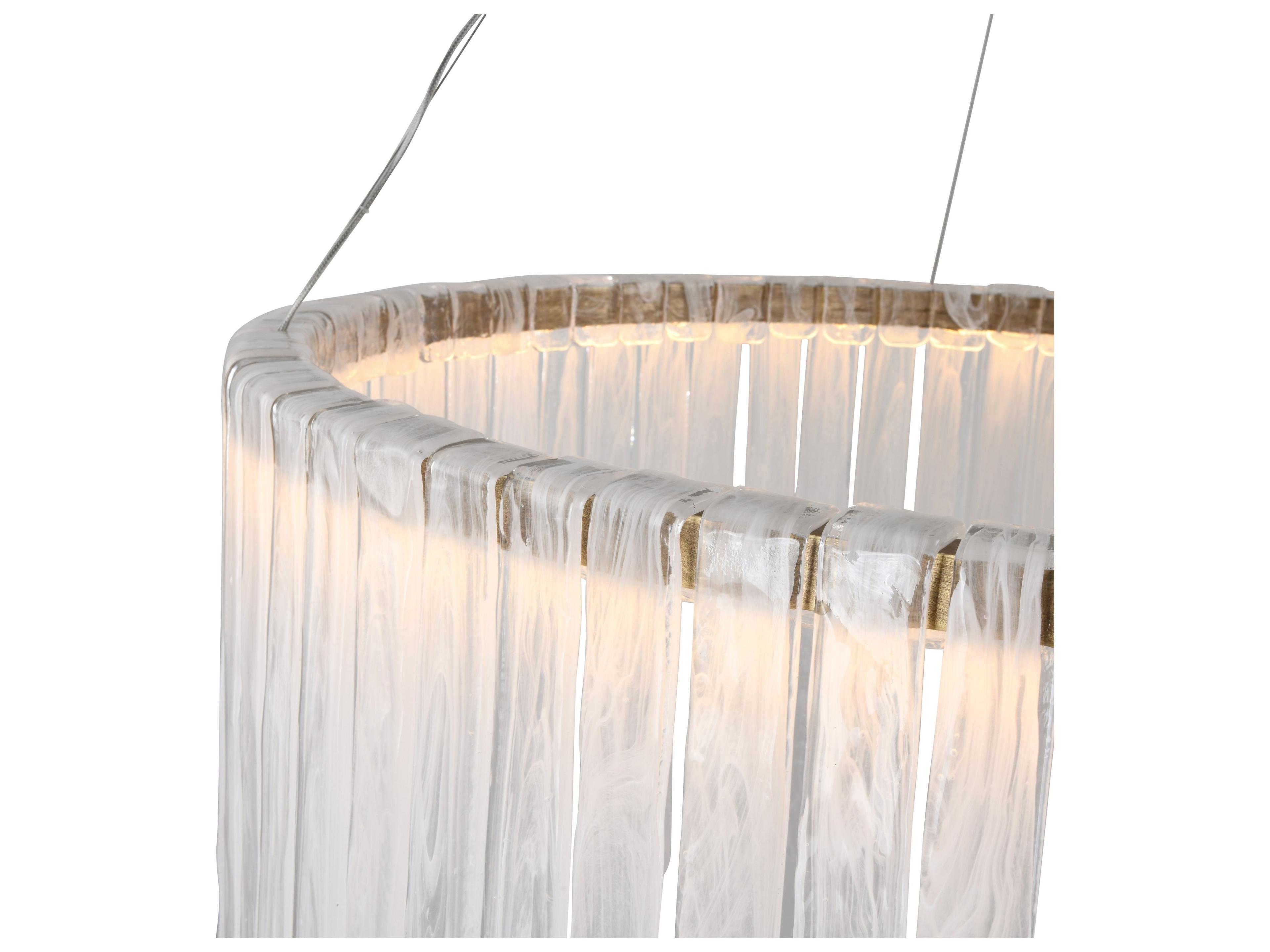 Artcraft Roselle 1-Light Legacy Brass Round Chandelier