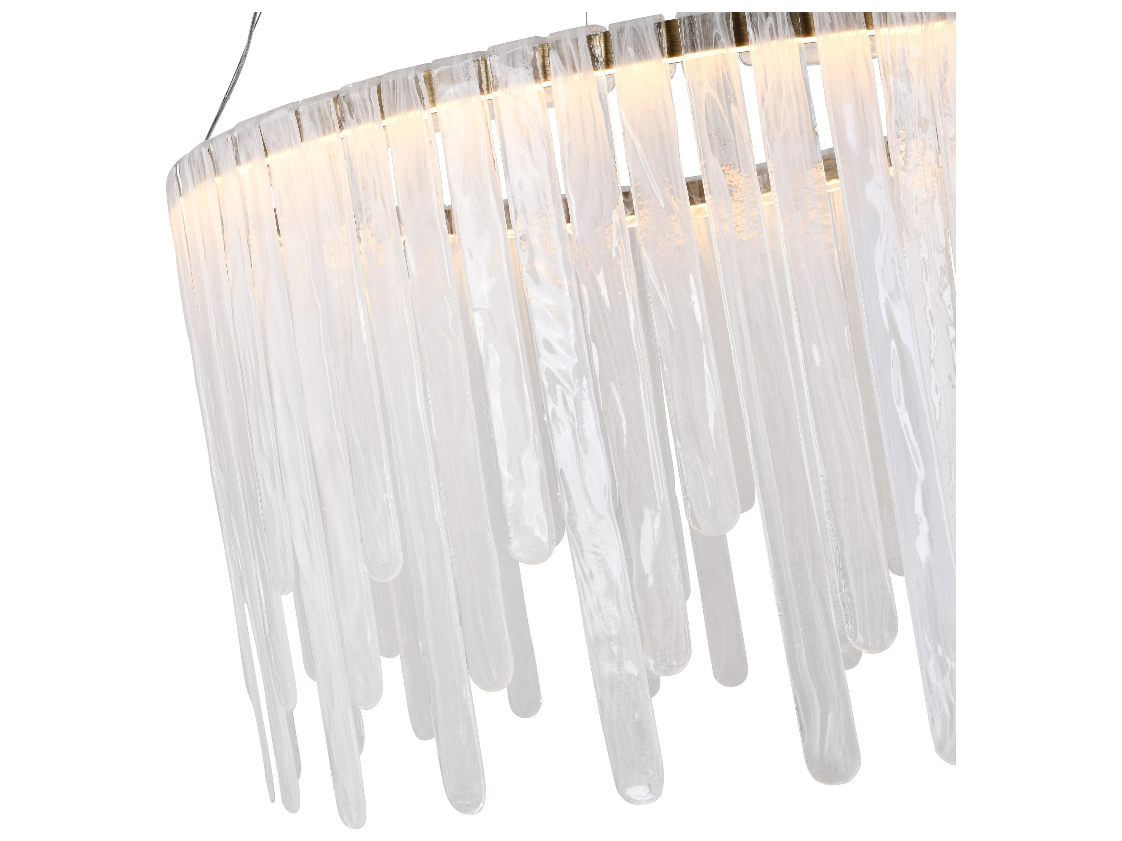 Artcraft Roselle 1-Light Legacy Brass Round Chandelier