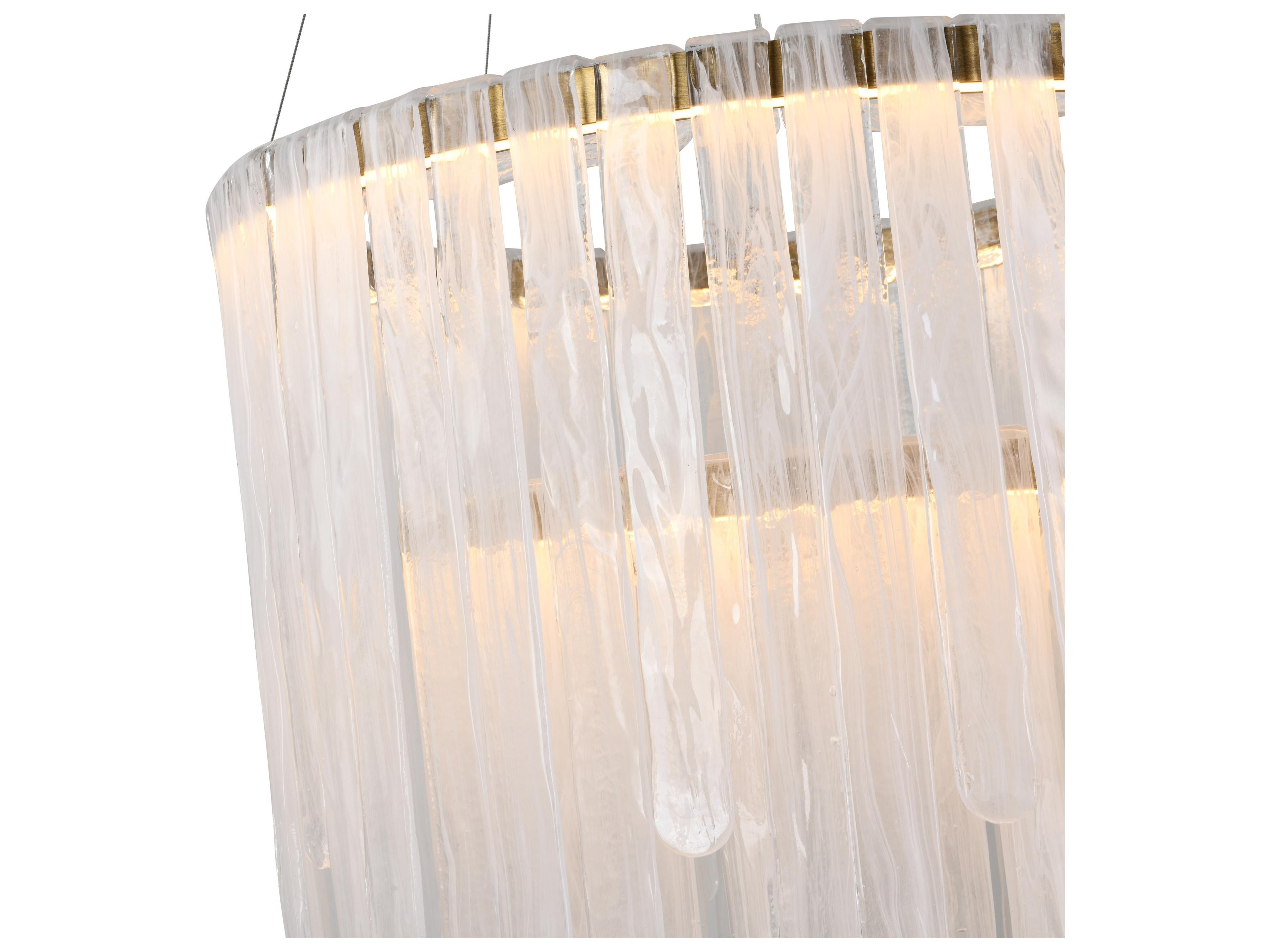 Artcraft Roselle 1-Light Legacy Brass Round Chandelier