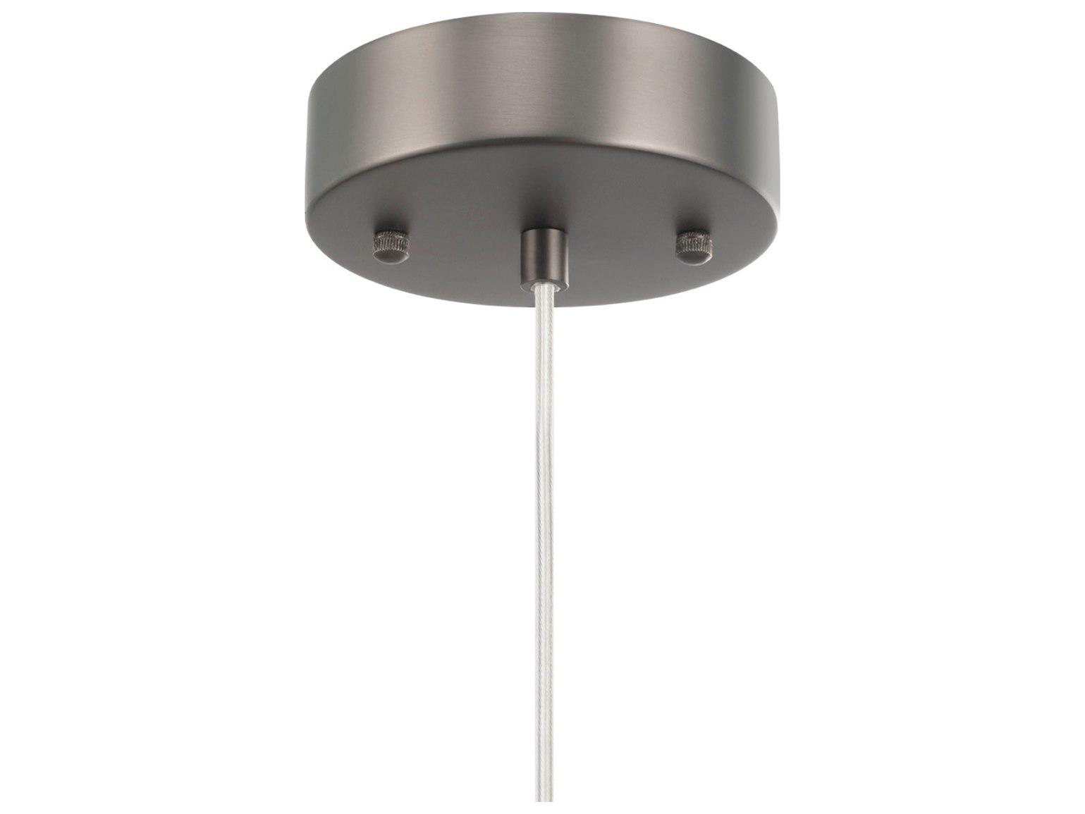 Artcraft Nebulosa 1-Light Graphite Gray Cylinder Mini Pendant