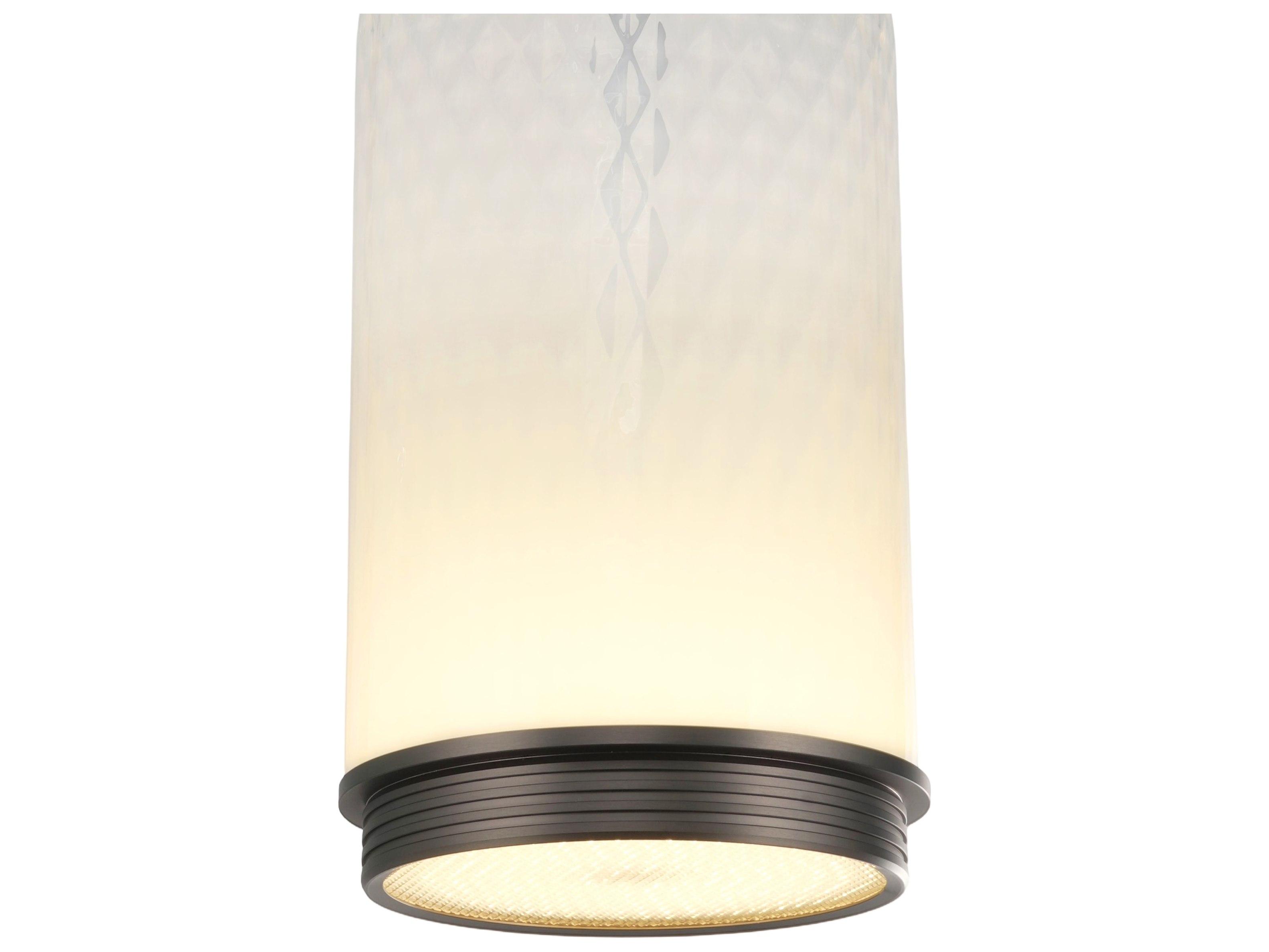 Artcraft Nebulosa 1-Light Graphite Gray Cylinder Mini Pendant