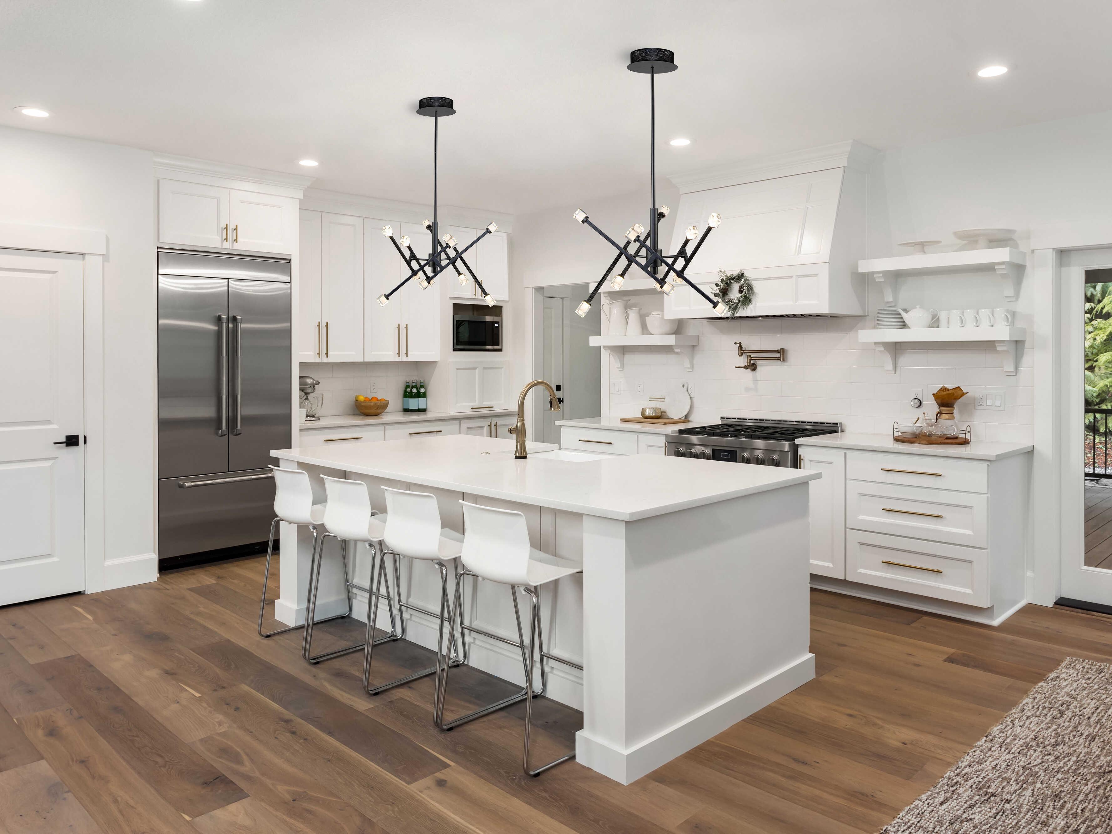 Artcraft Batton 12-Light Black Glass LED Geometric Pendant