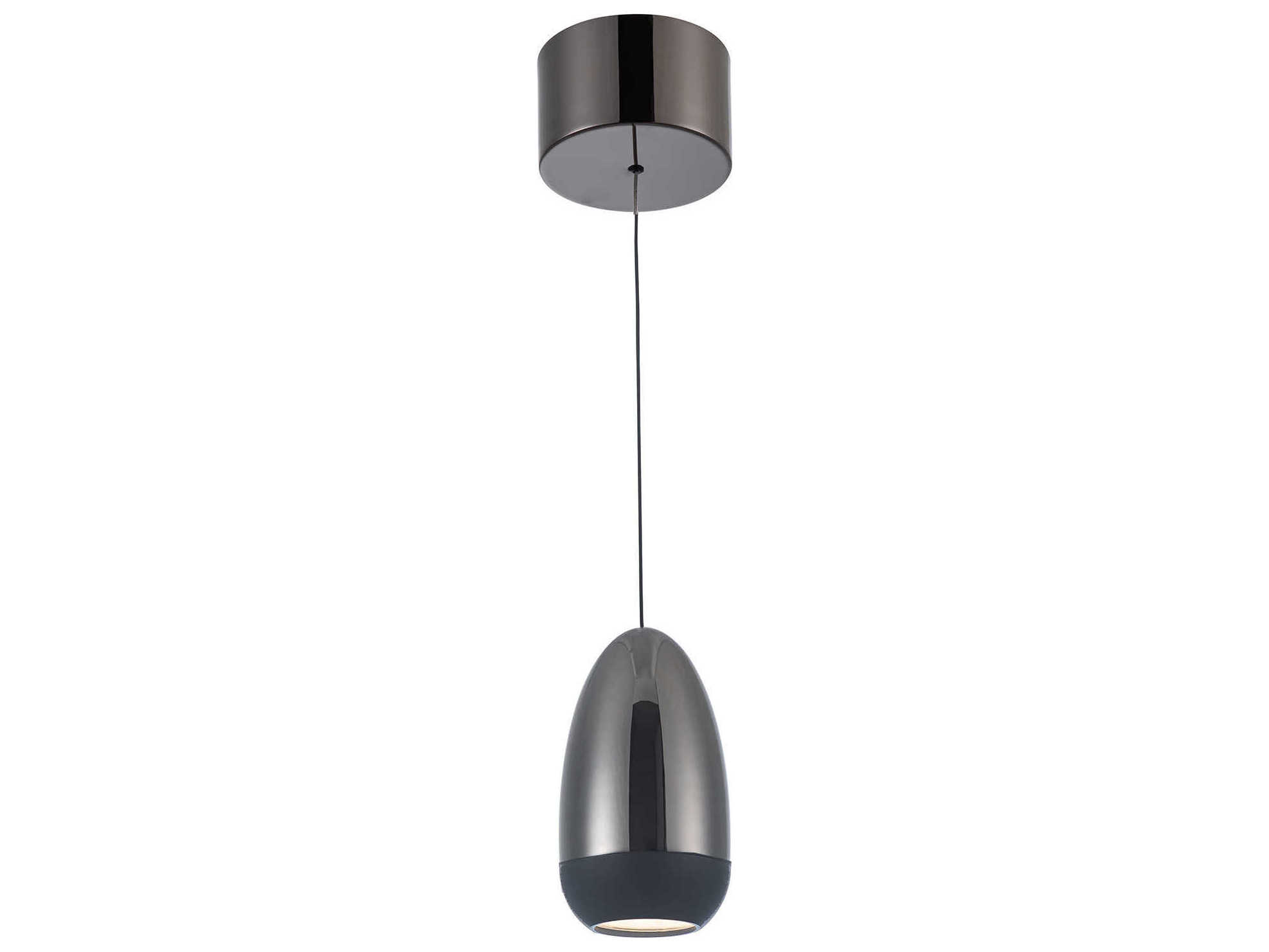 Artcraft Royal Pearl Gun Metal Gunmetal LED Mini Pendant