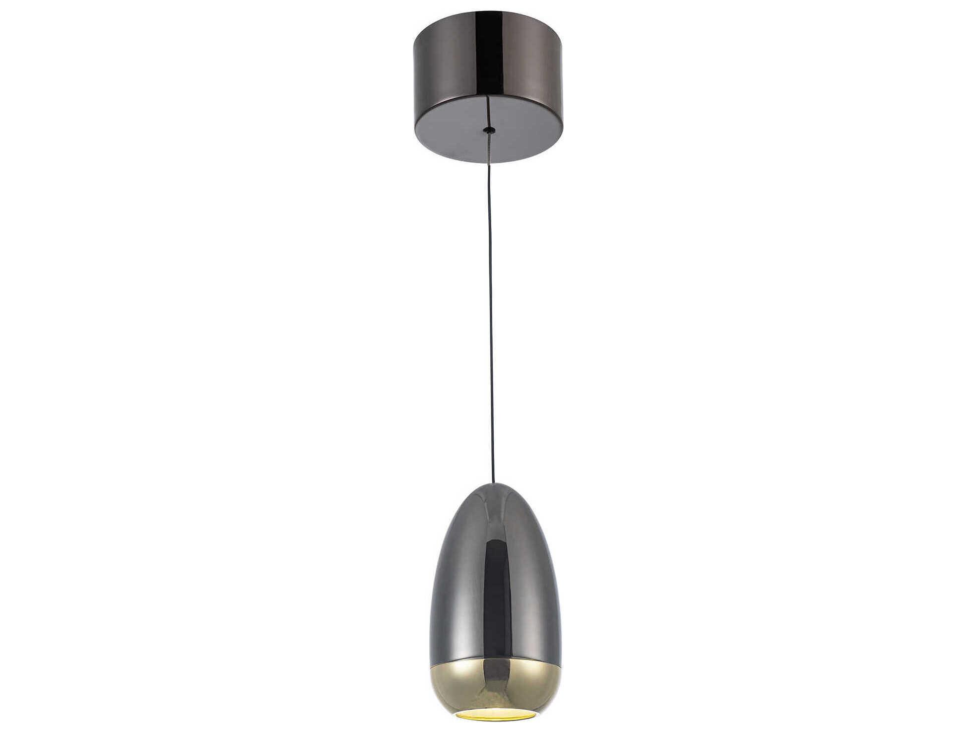 Artcraft Royal Pearl Gun Metal Gunmetal LED Mini Pendant