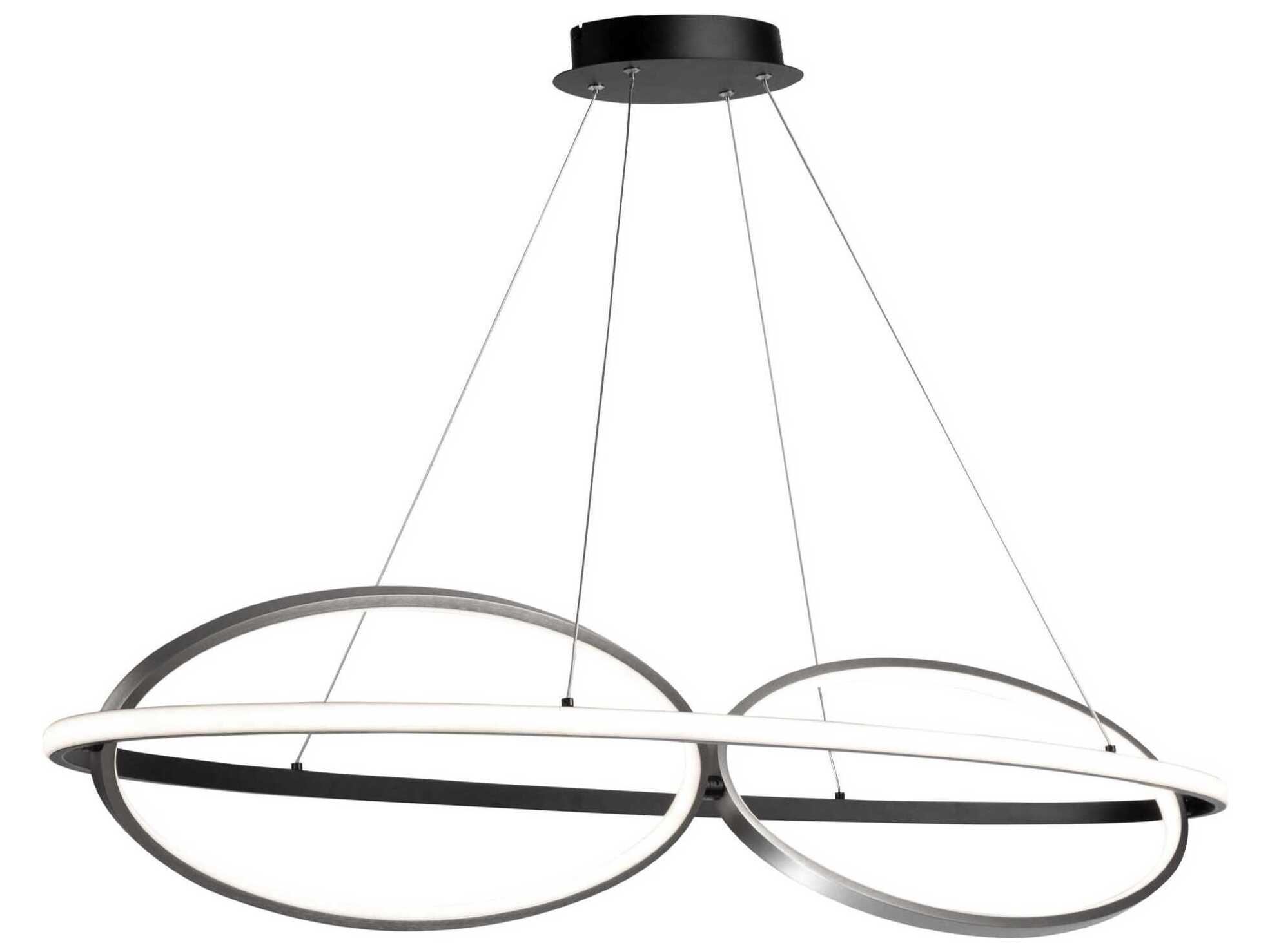 Artcraft Gemini Black Nickel LED Round Island Pendant