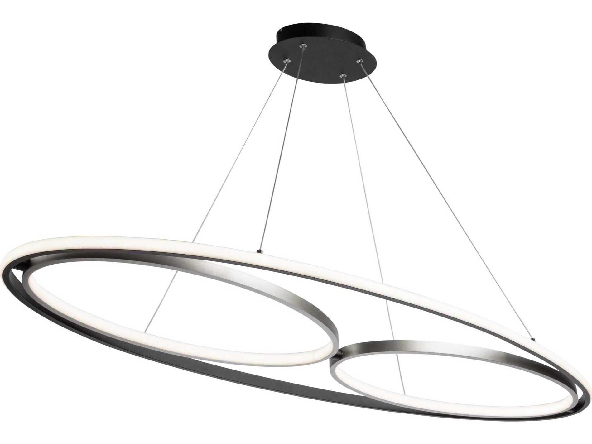 Artcraft Gemini Black Nickel LED Round Island Pendant