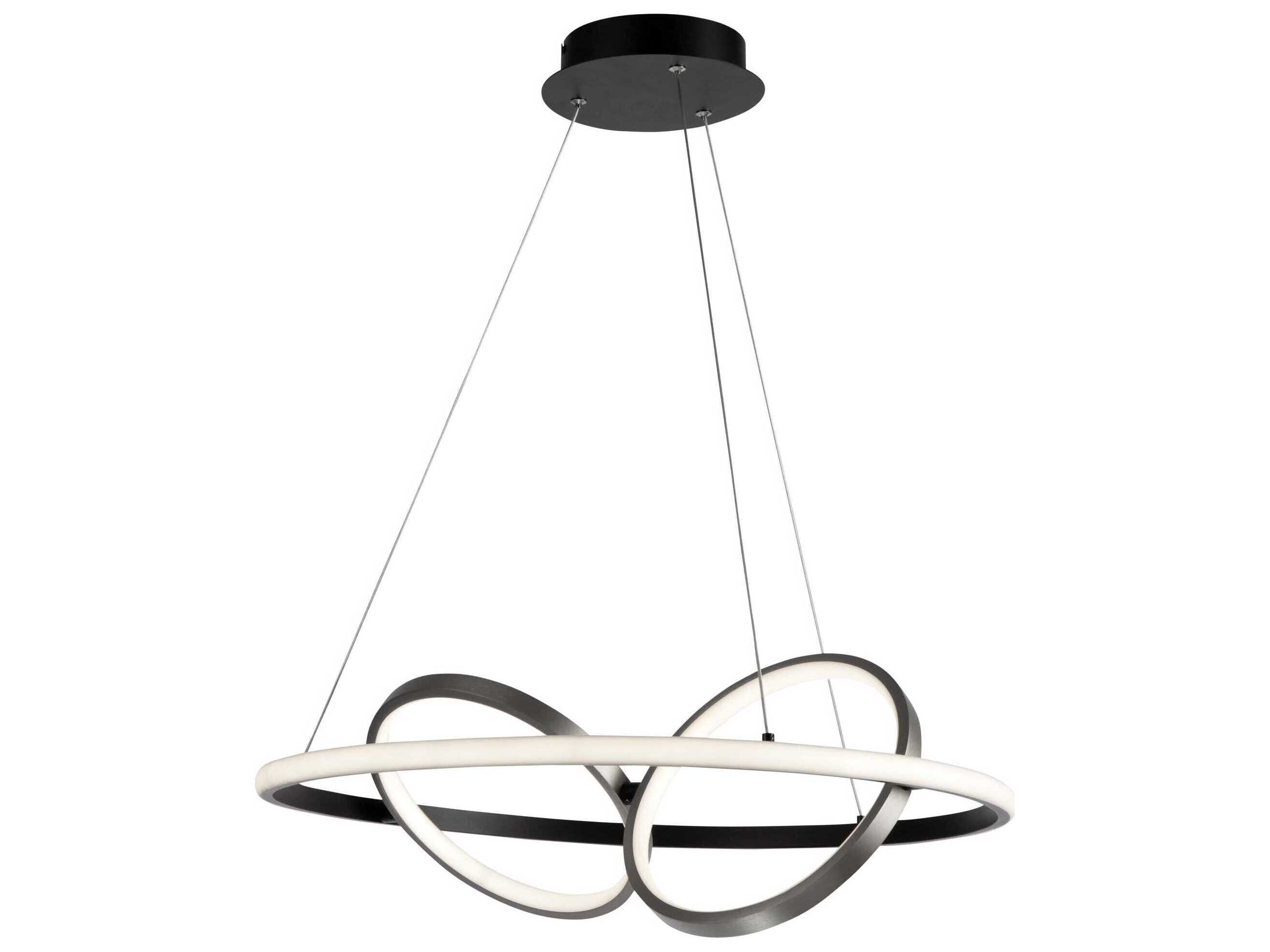 Artcraft Gemini Black Nickel LED Round Pendant